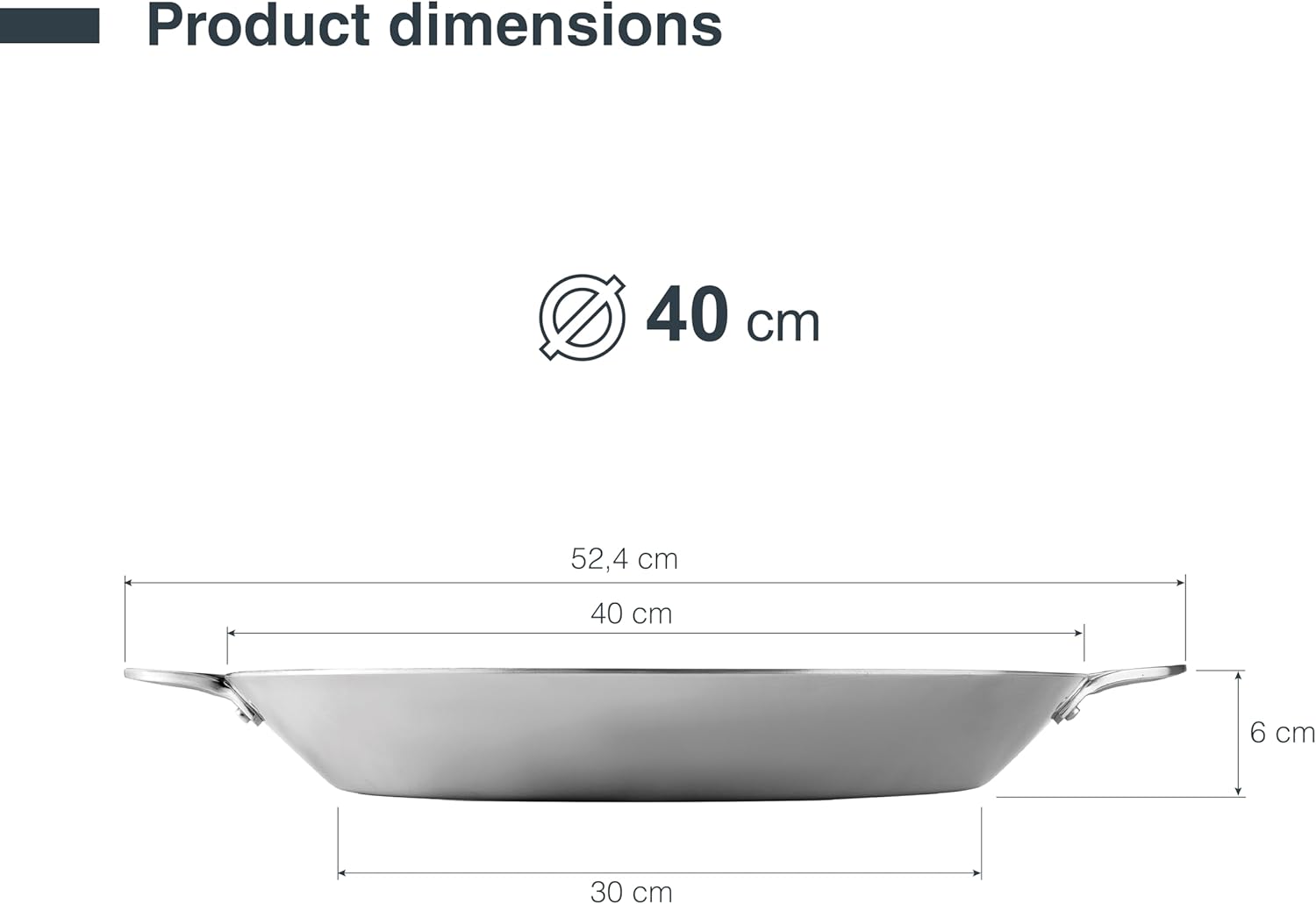 Lacor 60840 - Padella per Paella TriChef ø 40 cm - immagine 3