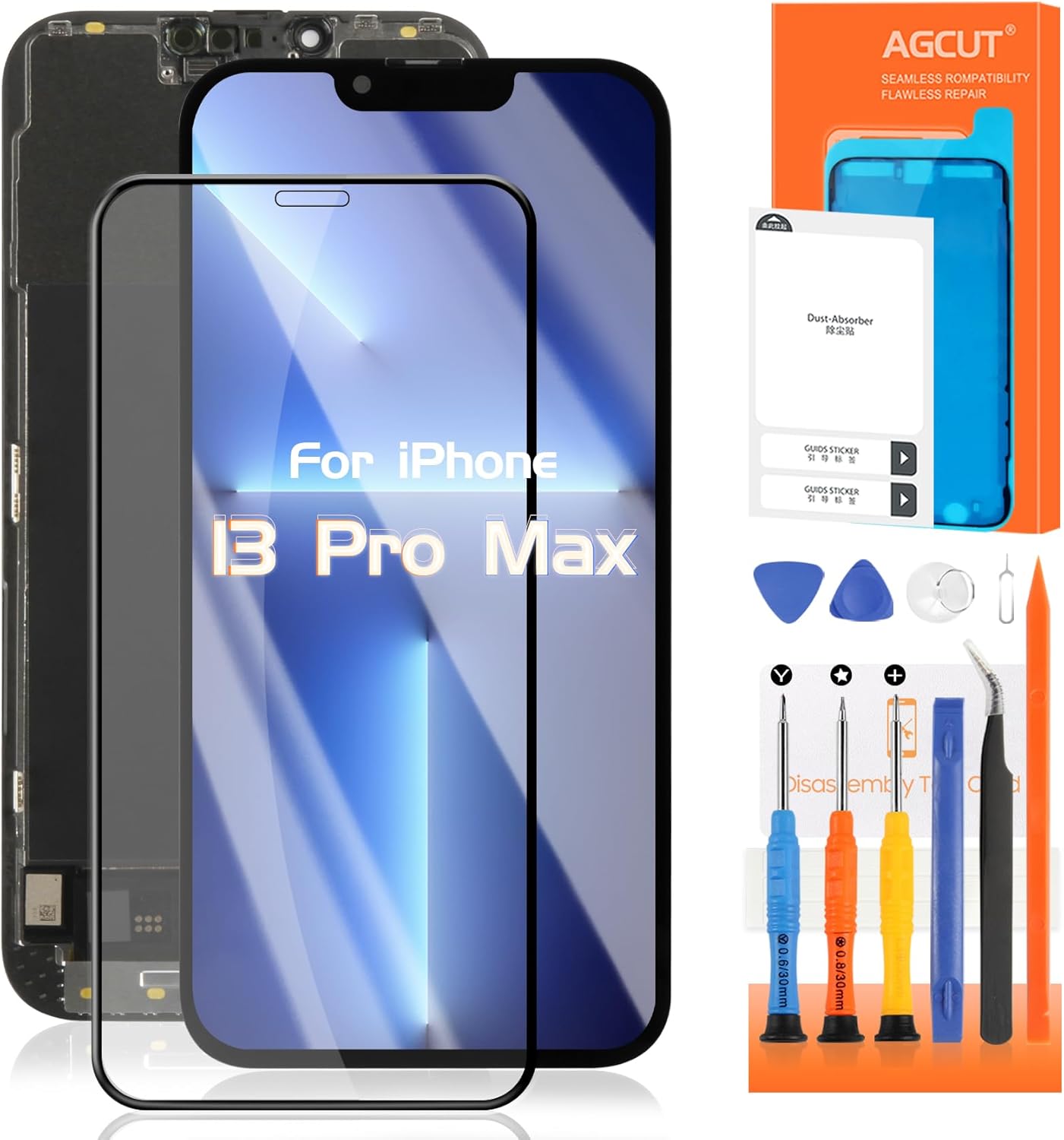 AGCUT Display LCD OLED per iPhone 13 Pro Max 6,7" - immagine 1