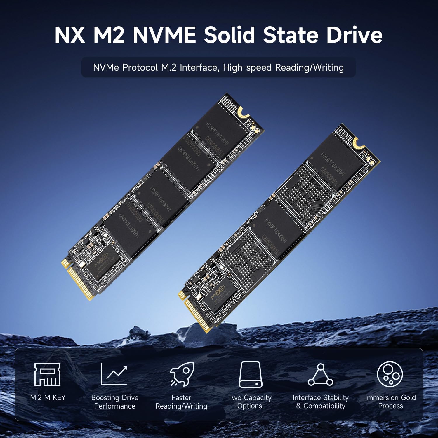 Waveshare NX M2 NVME 2280 256GB High-Speed Solid State Drive, 3D TLC ...