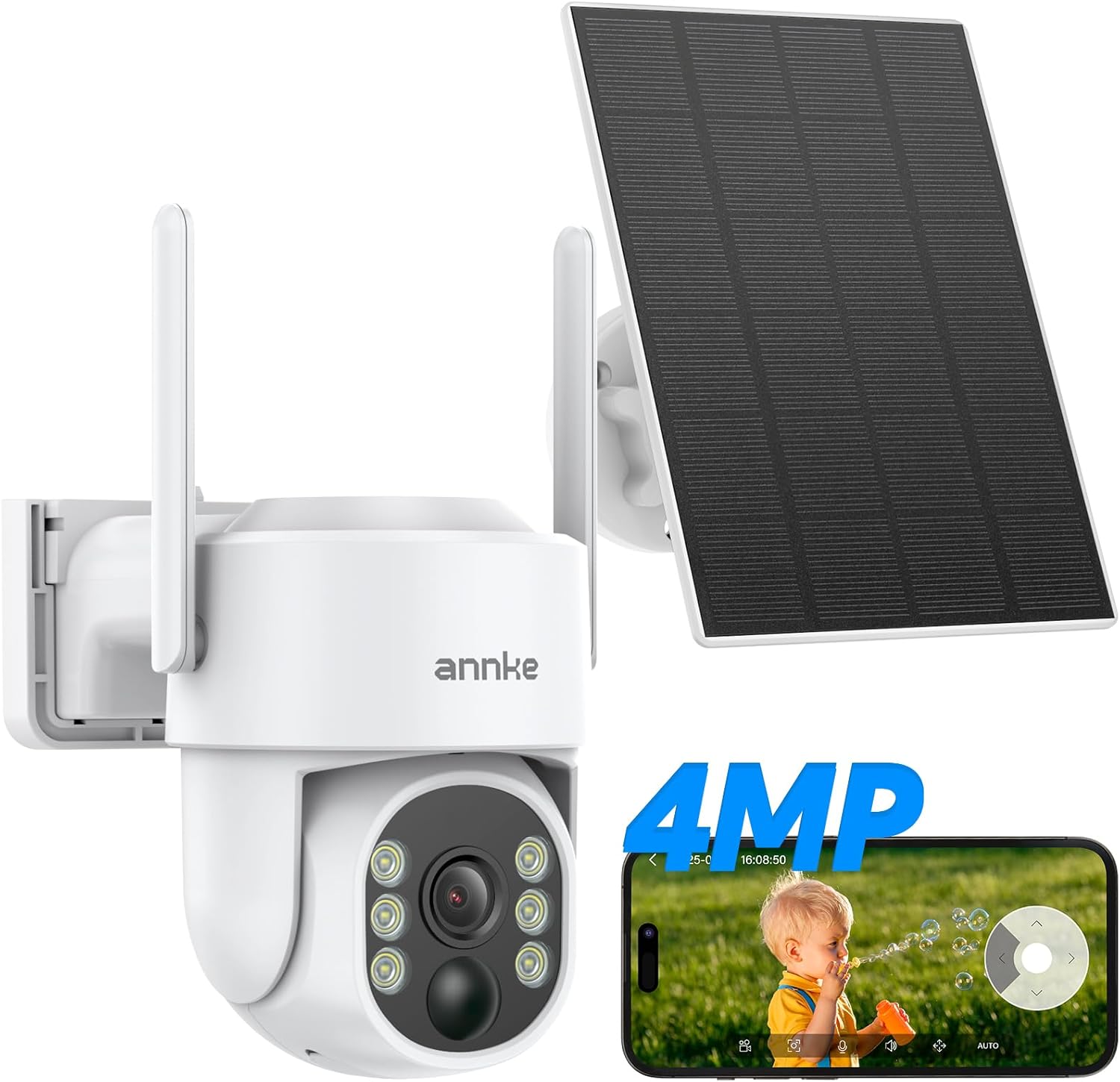 Annke 4MP Telecamera Wi-Fi Esterno Solare 360° - immagine 1