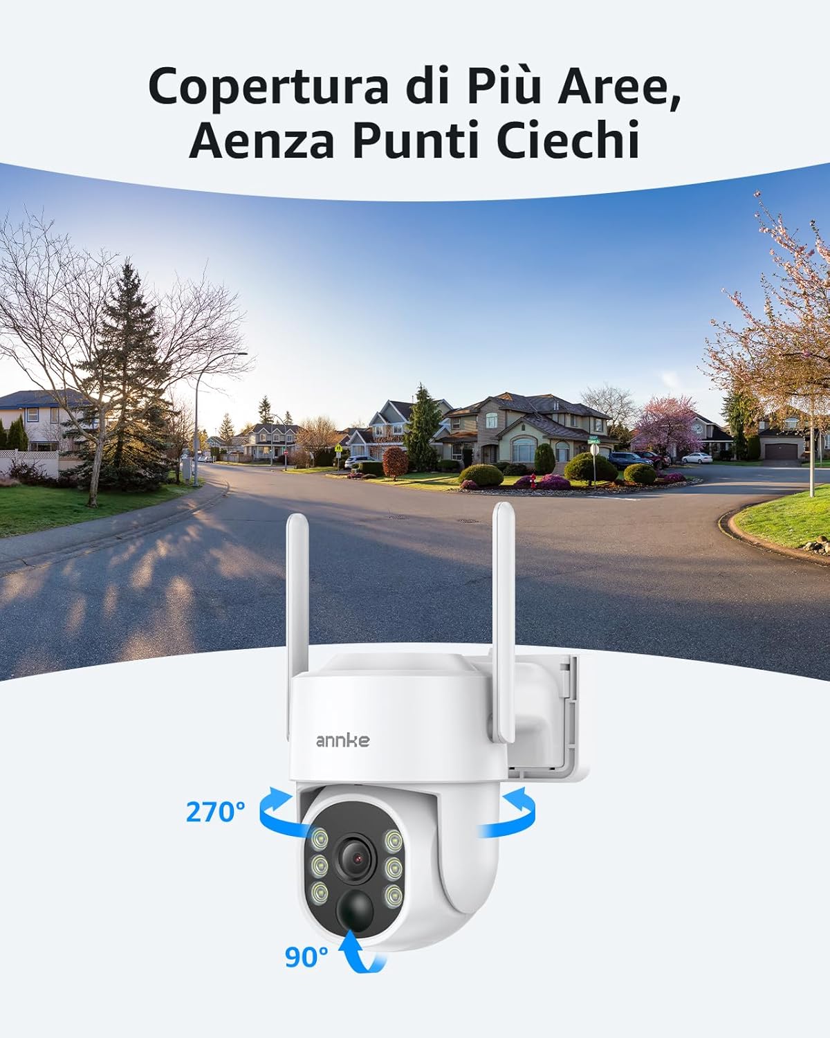 Annke 4MP Telecamera Wi-Fi Esterno Solare 360° - immagine 3