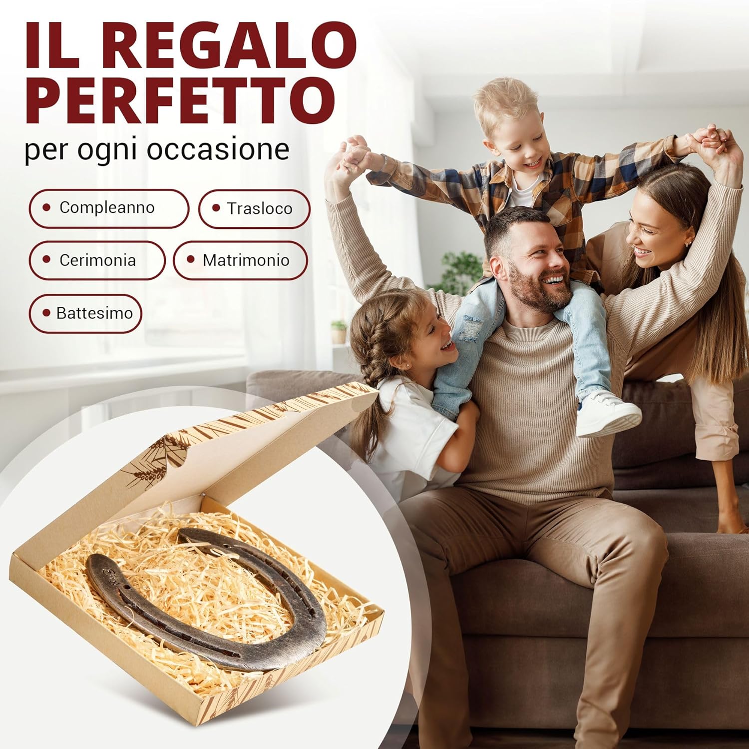 PURAJA Regalo Ferro di Cavallo Autentico - immagine 4