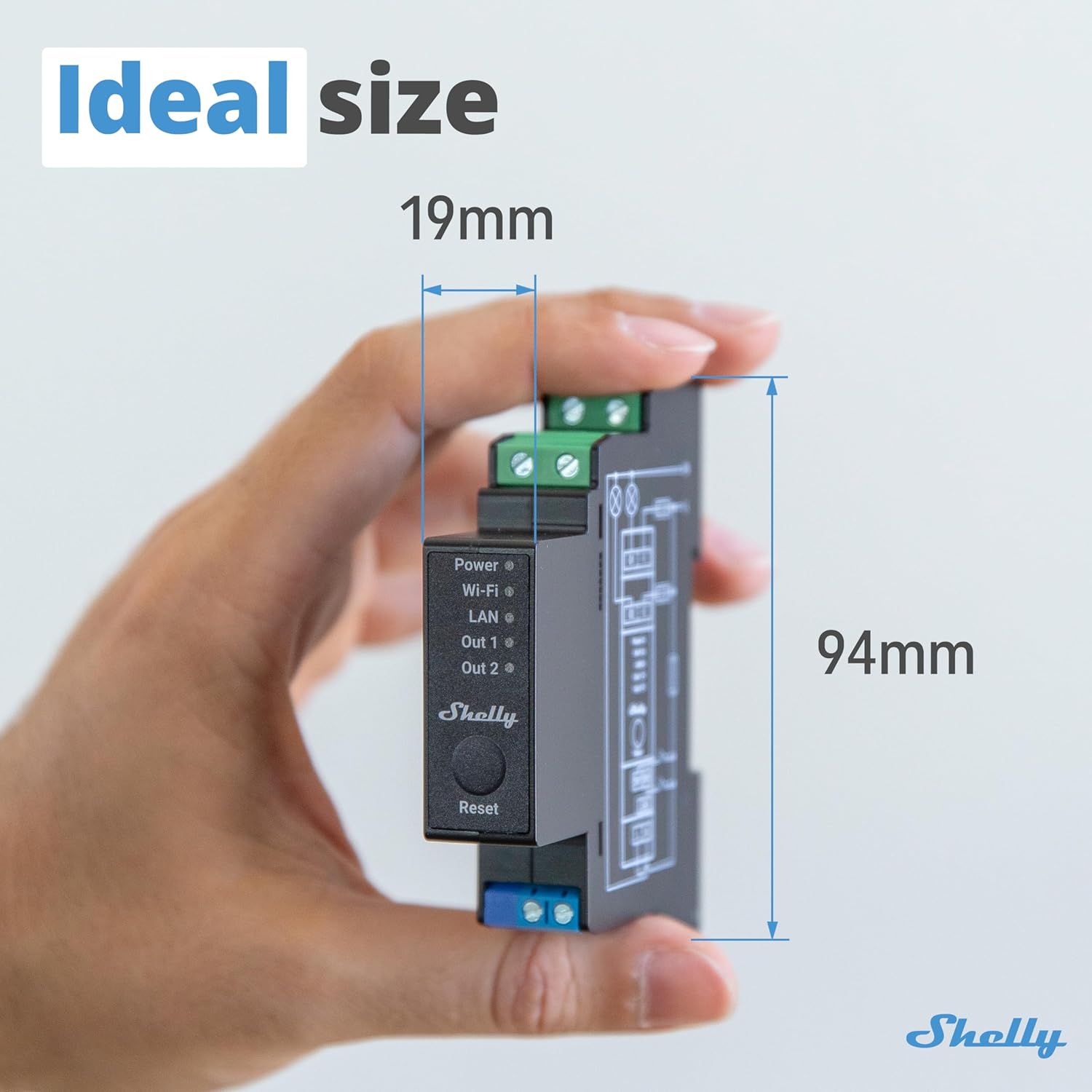 Shelly Pro 2PM - Relè Interruttore Smart 2 Canali 25A - immagine 5