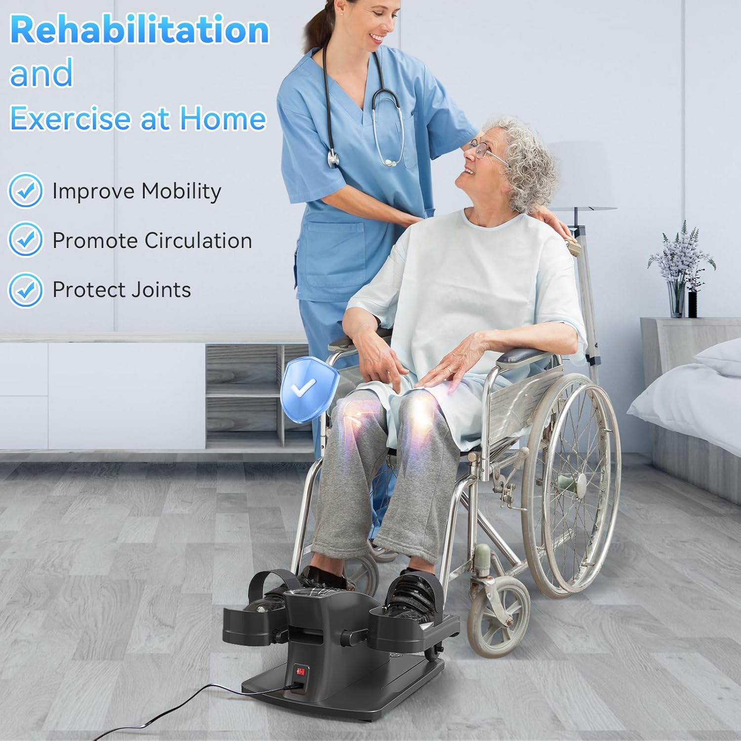 Hoftme Mini Ellittica Pedaliera da Ufficio - immagine 2