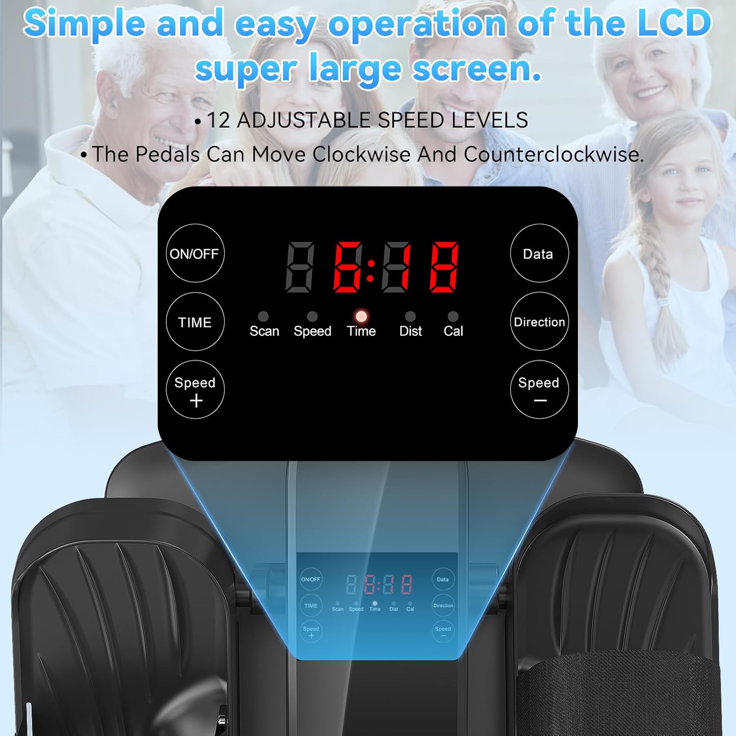 Hoftme Mini Ellittica Pedaliera da Ufficio - immagine 4