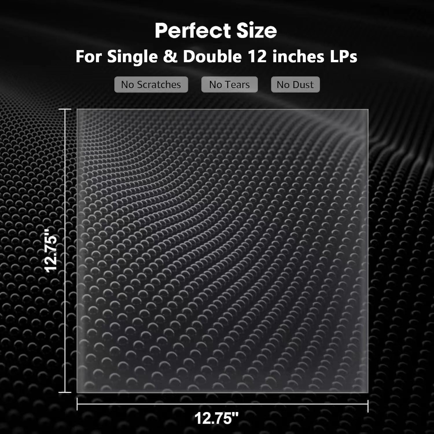 POJSIO 50 Pz. Buste Vinili 33 Giri Esterne Trasparenti - immagine 3