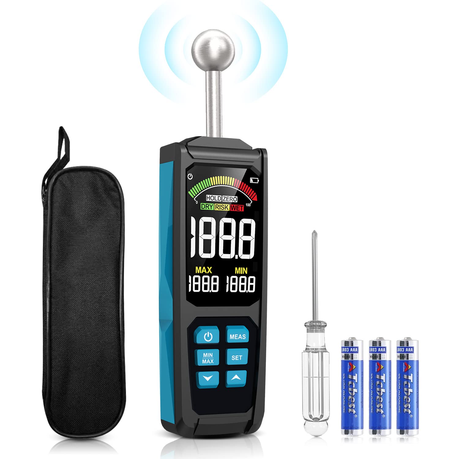 Durficst - Misuratore Umidità Muri con Sonda