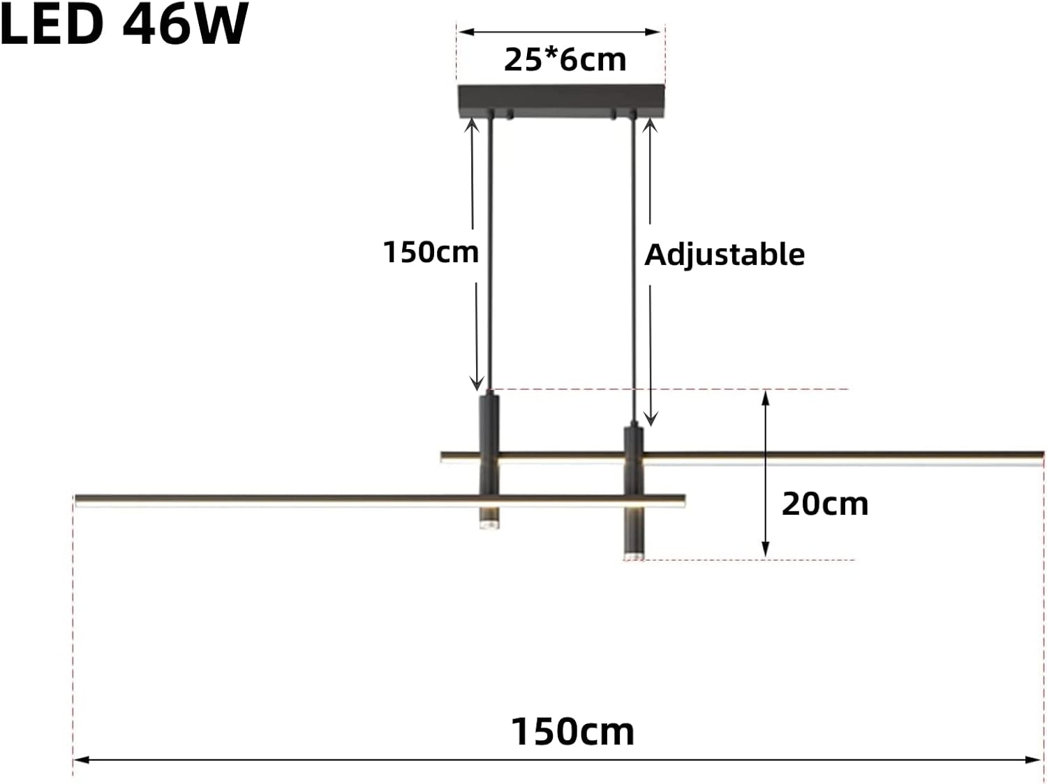 Moderna Lampada a Sospensione a LED Dimmerabile - immagine 6