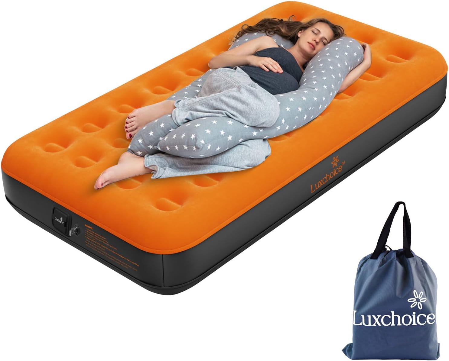 Luxchoice Materasso Gonfiabile con Pompa Portatile