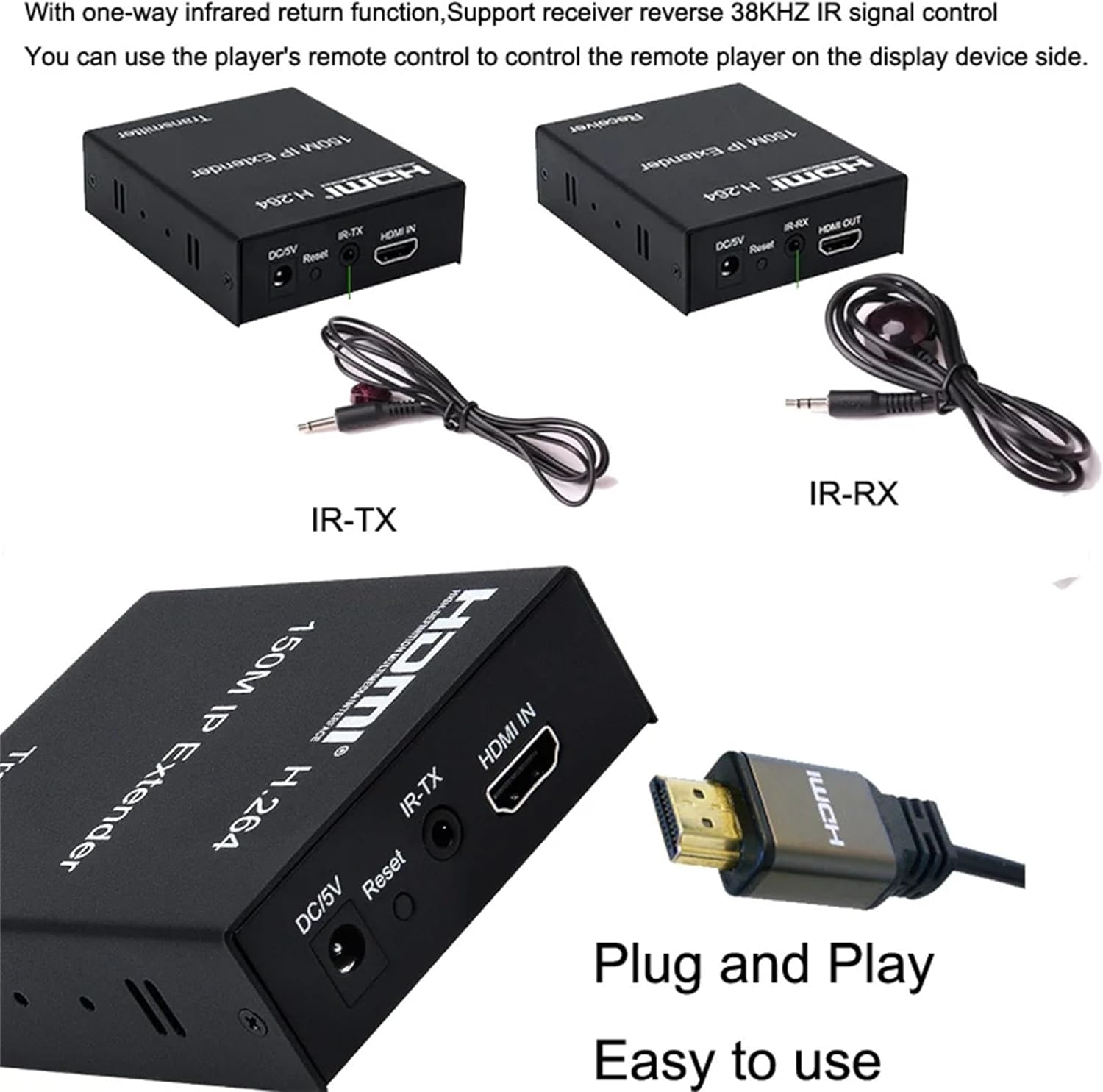 1080P 150M HDMI IP Extender via Rete Ethernet - immagine 11