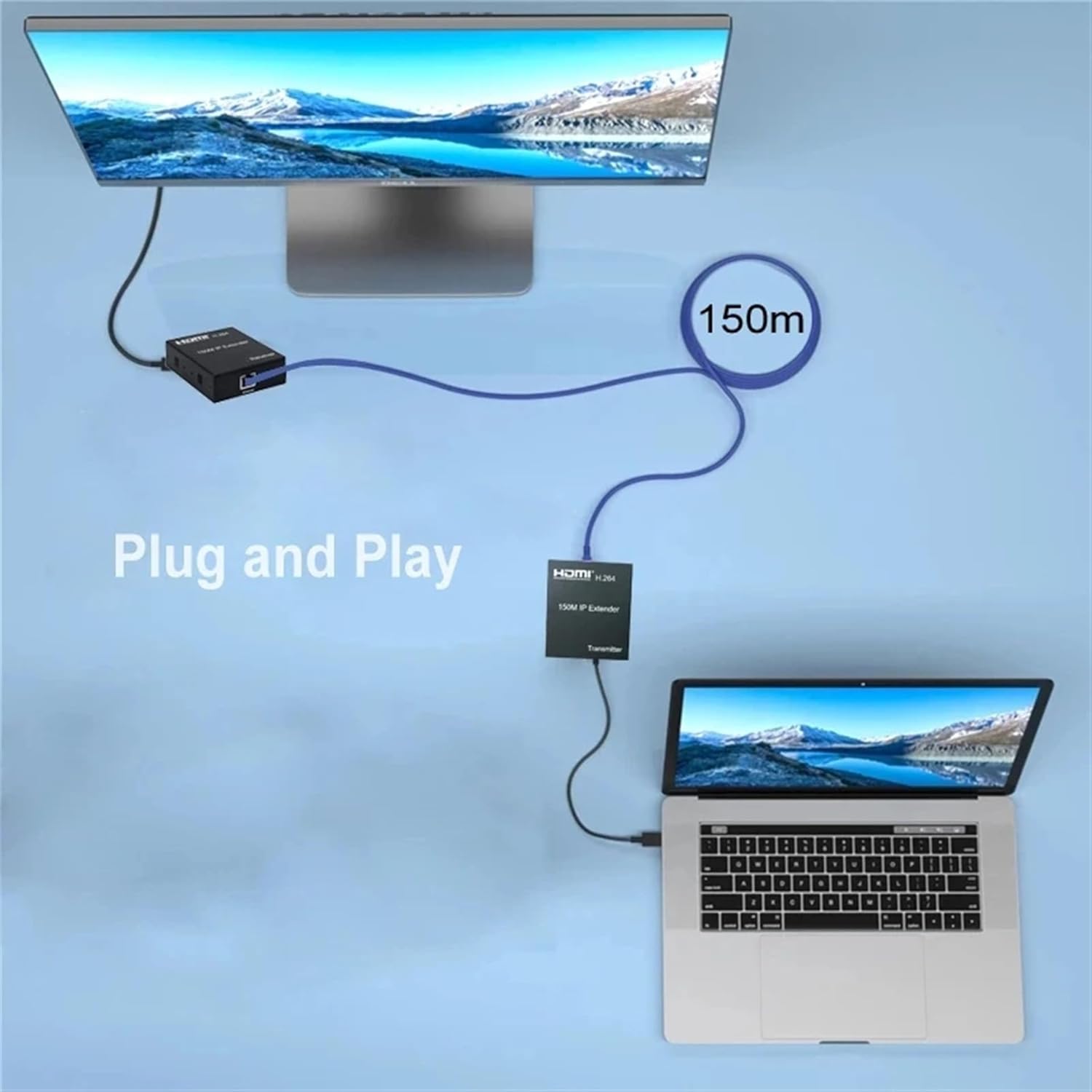 1080P 150M HDMI IP Extender via Rete Ethernet - immagine 9