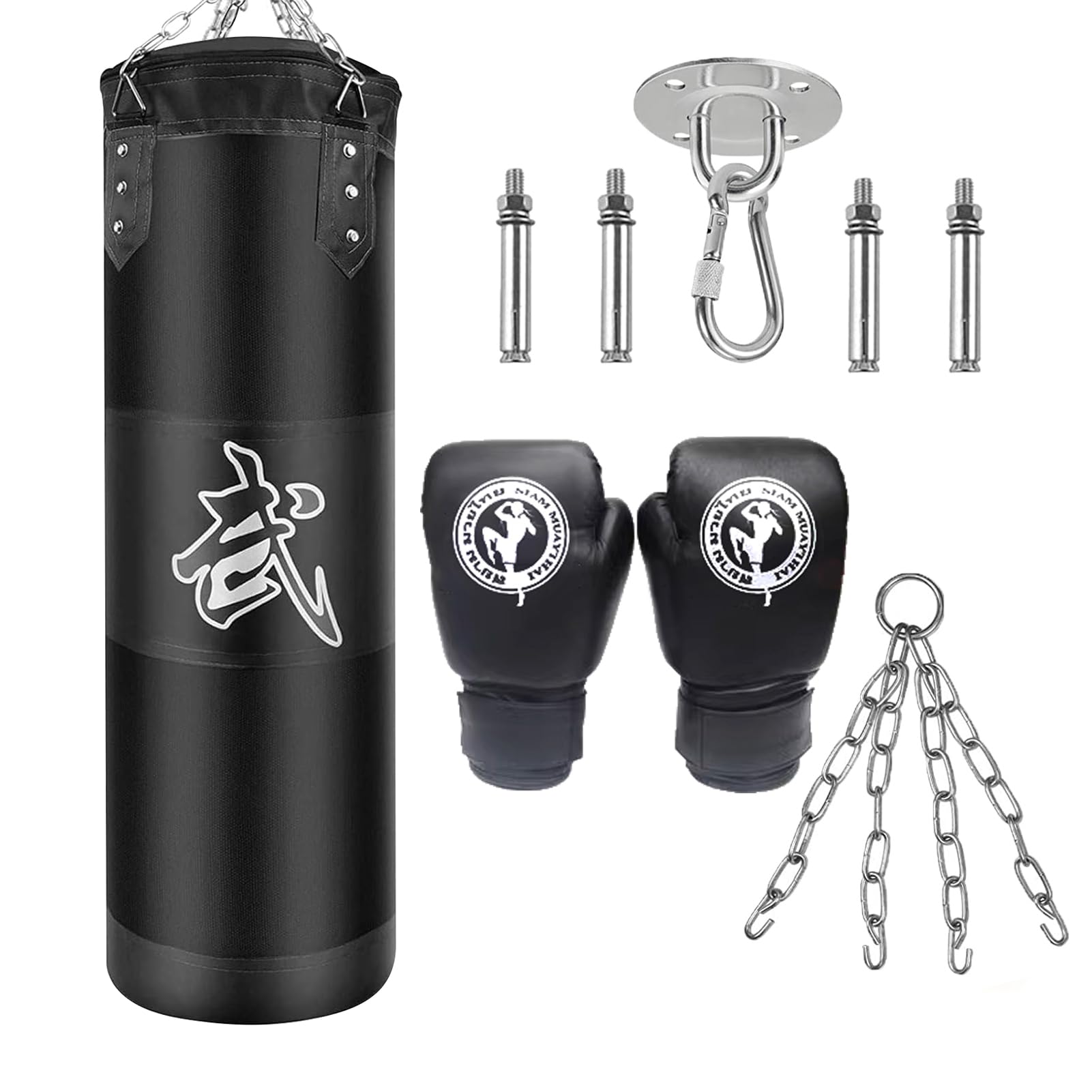 Sacco da Boxe Appeso Adulto Kit per MMA Kick Boxing