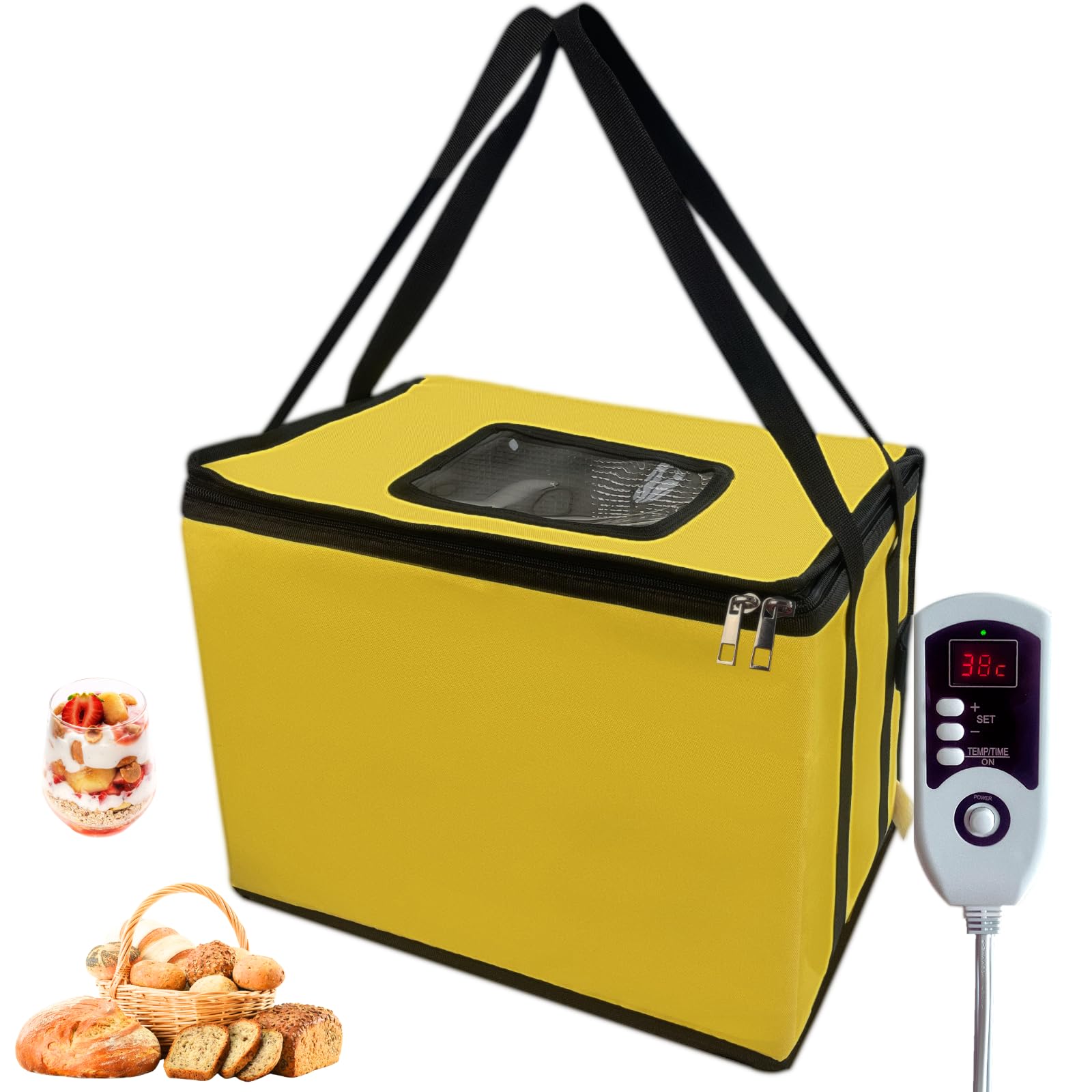 Scatola per Fermentazione Pane con Riscaldamento Pieghevole