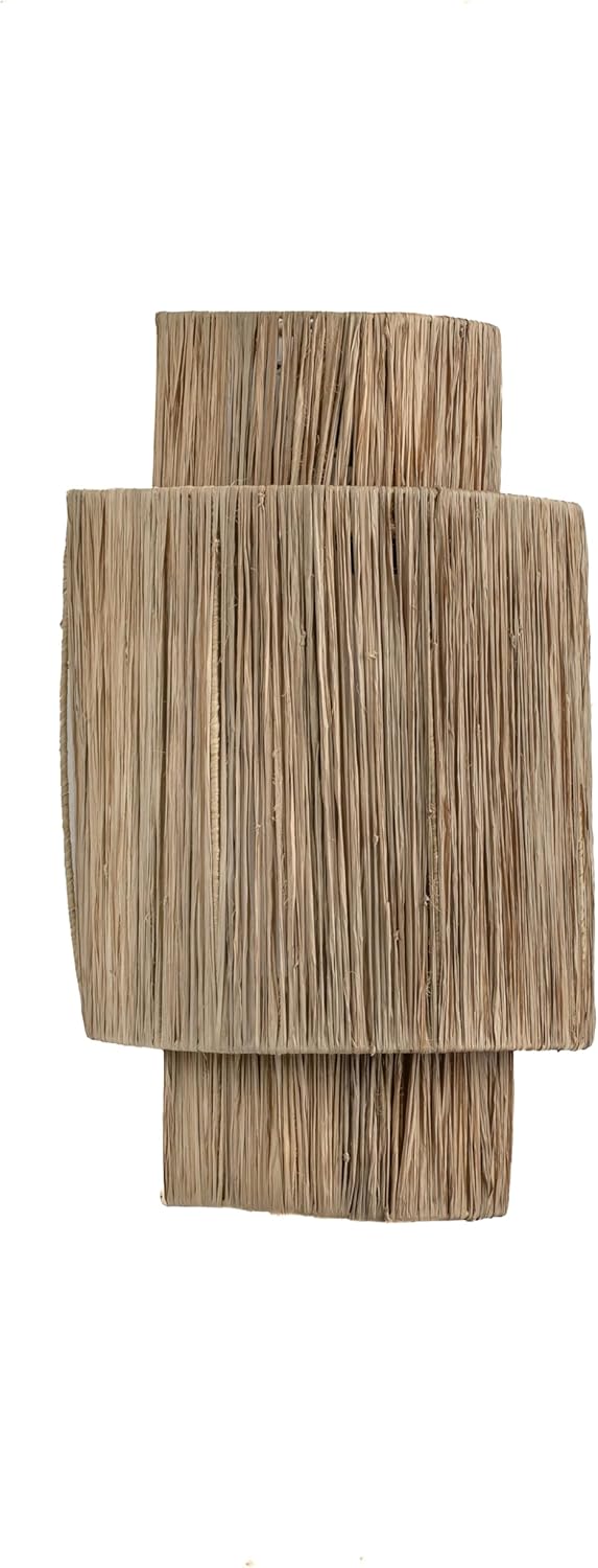 APLIQUE PARED CONVEXO FIBRAS NATURALES