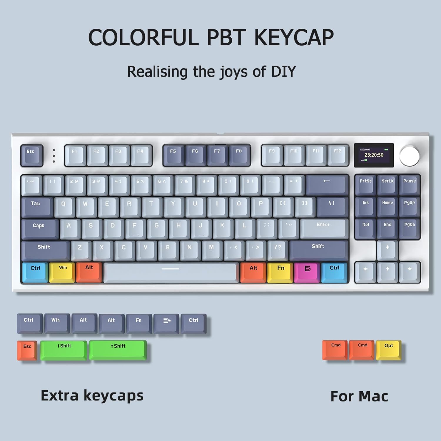 RK86Pro Tastiera Meccanica Wireless 75% TKL, BluB - immagine 7