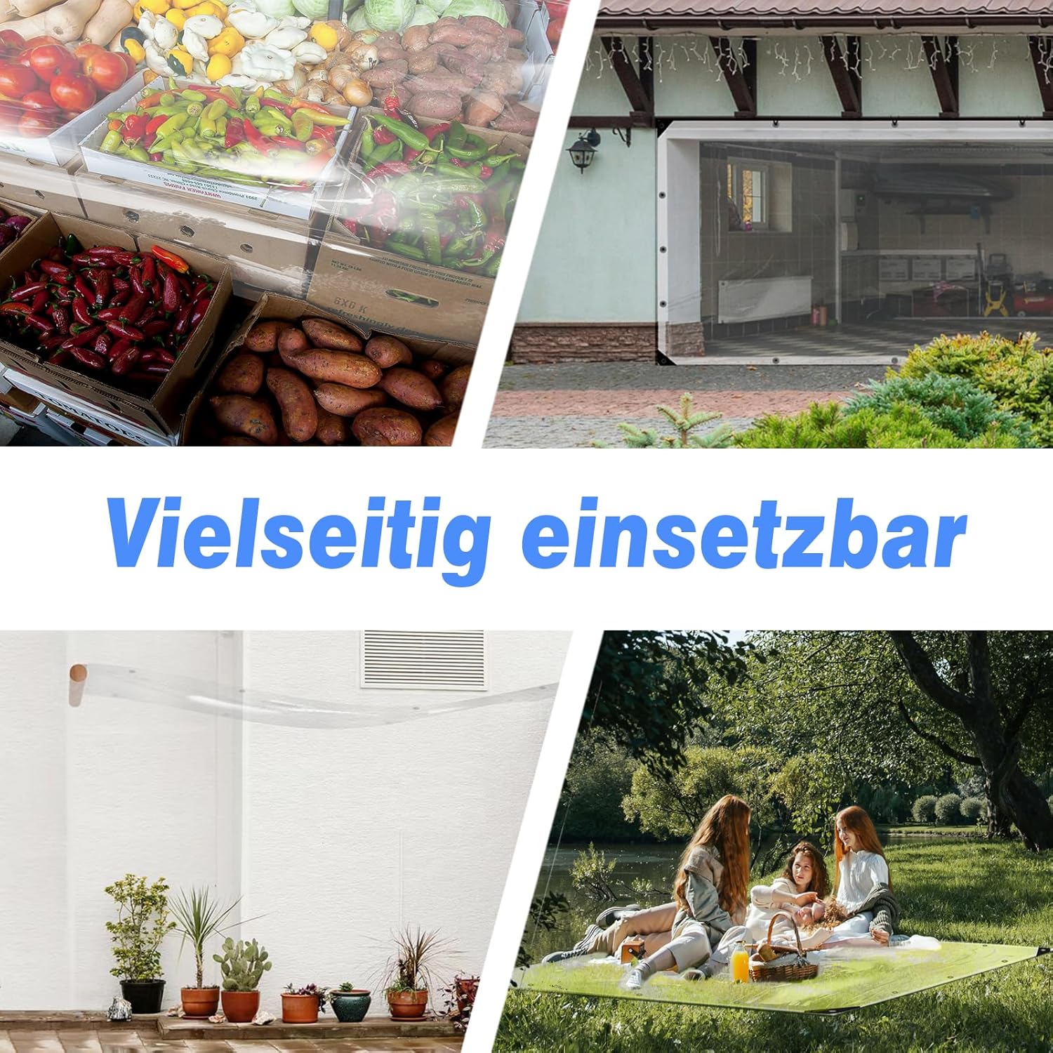 Telone impermeabile in PVC trasparente 420 g/m² - immagine 7