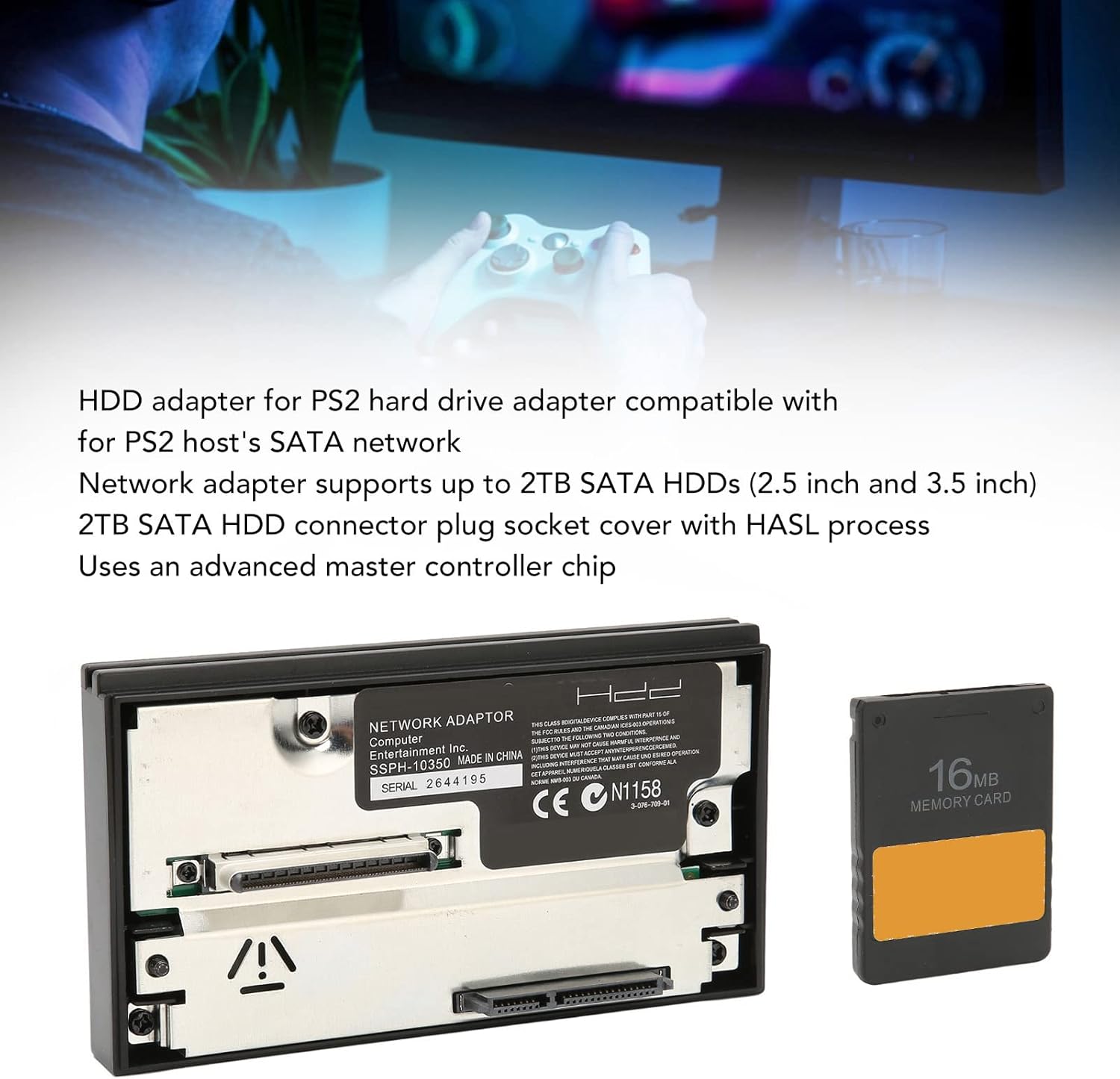 Bewinner - Adattatore di Rete HDD SATA con FMCB 16MB - immagine 4