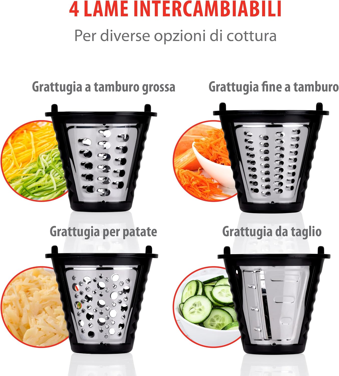 Alpina Grattugia Elettrica per Verdure Manuale - immagine 3