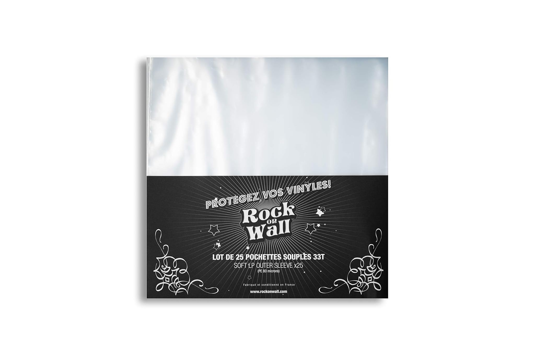 Rock on Wall Buste Trasparenti di Protezione per Vinile (25 Pz.)