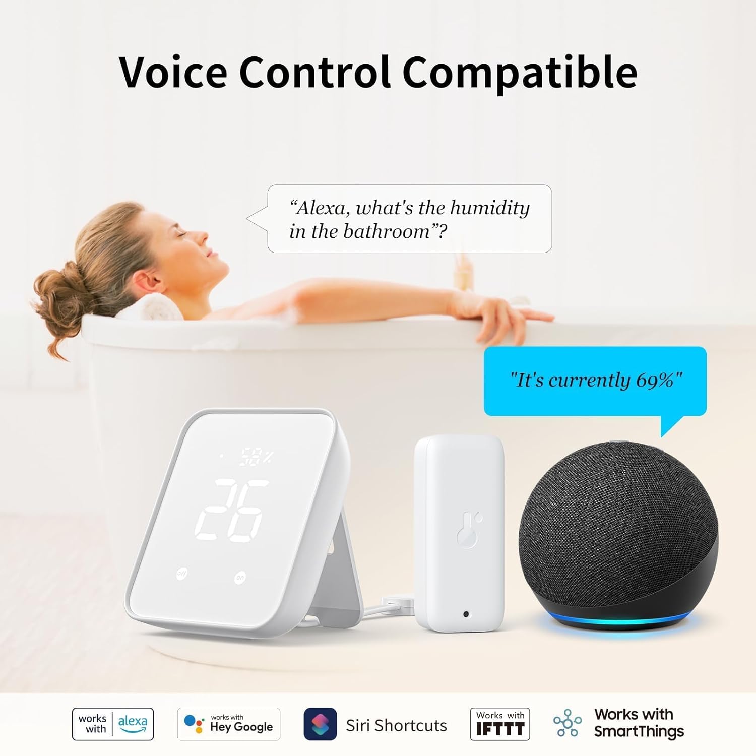 Switchbot WiFi Igrometro Termometro 4 pz con Matter Hub 2 - immagine 5