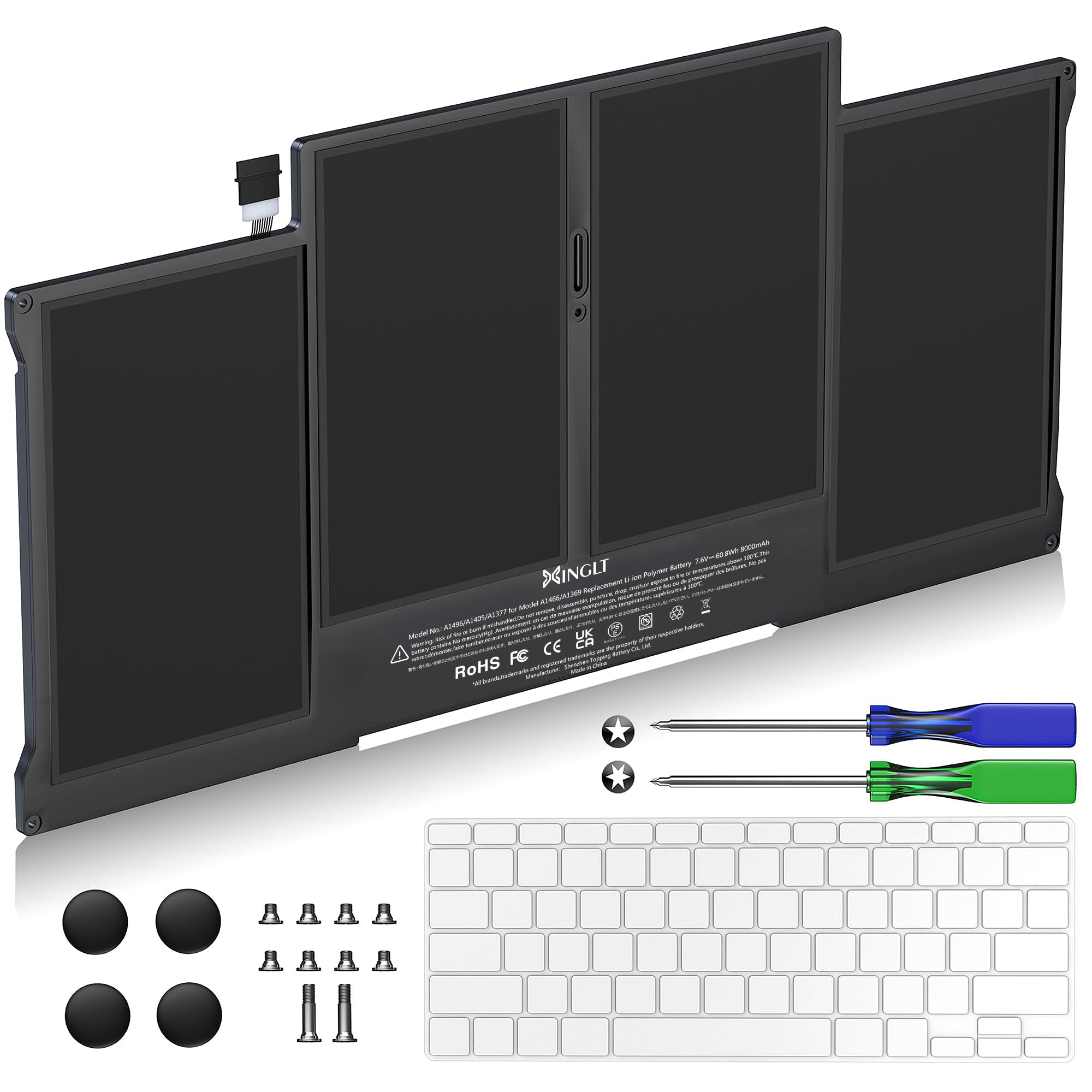 A1466 - Batteria Ricambio per MacBook Air 13" (8000 mAh)