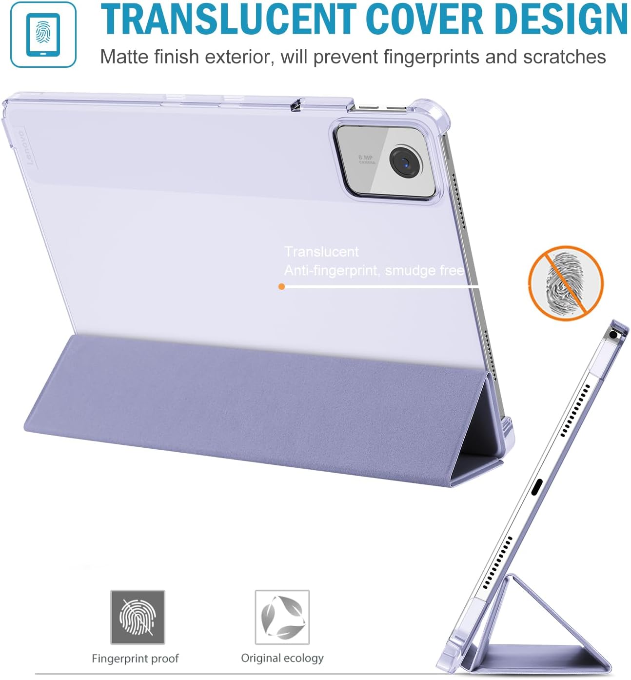 Procase Cover per Lenovo Tab M11 2024 11 Pollici - Viola Chiaro - immagine 2