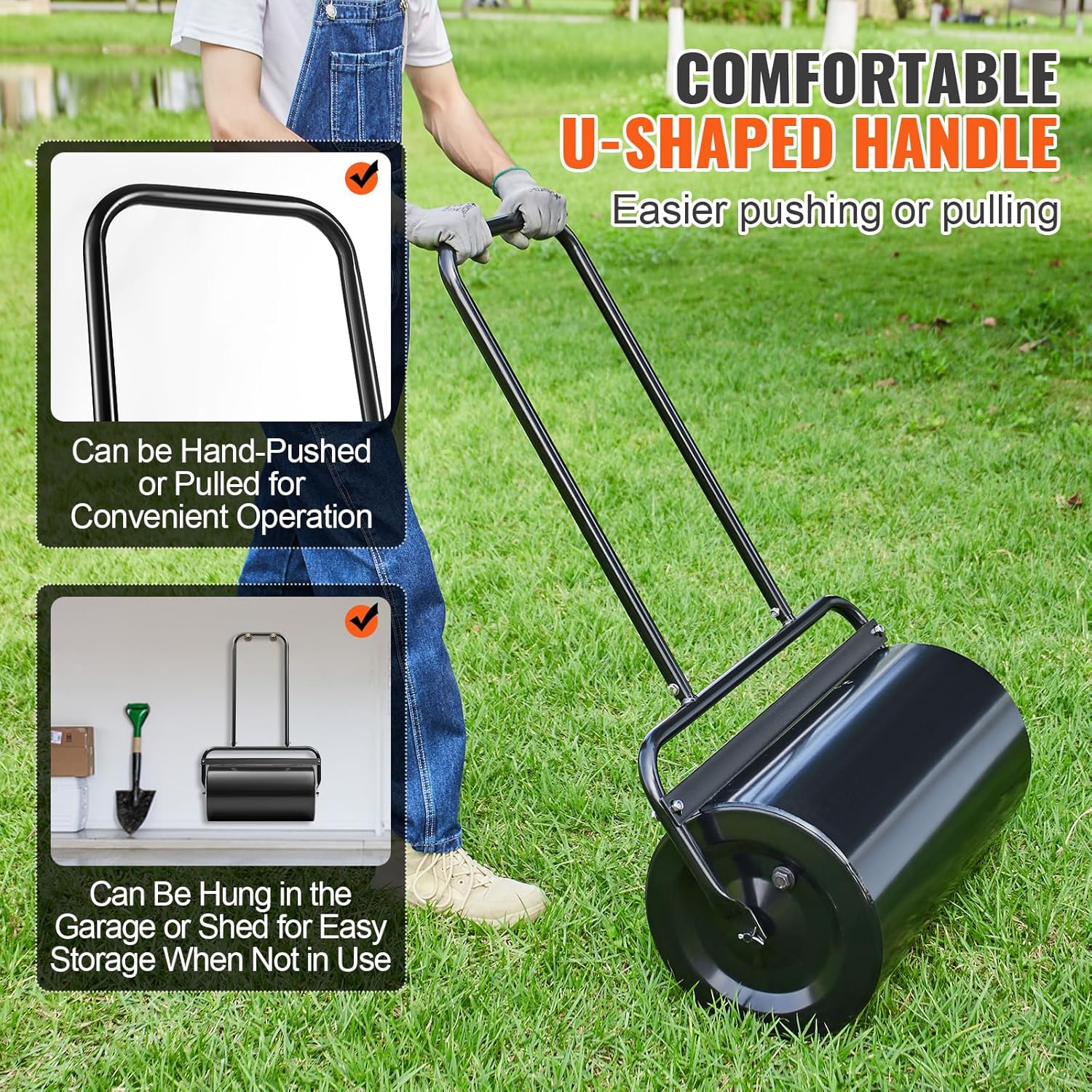 VEVOR Rullo da Giardino in Acciaio 46 L - immagine 3