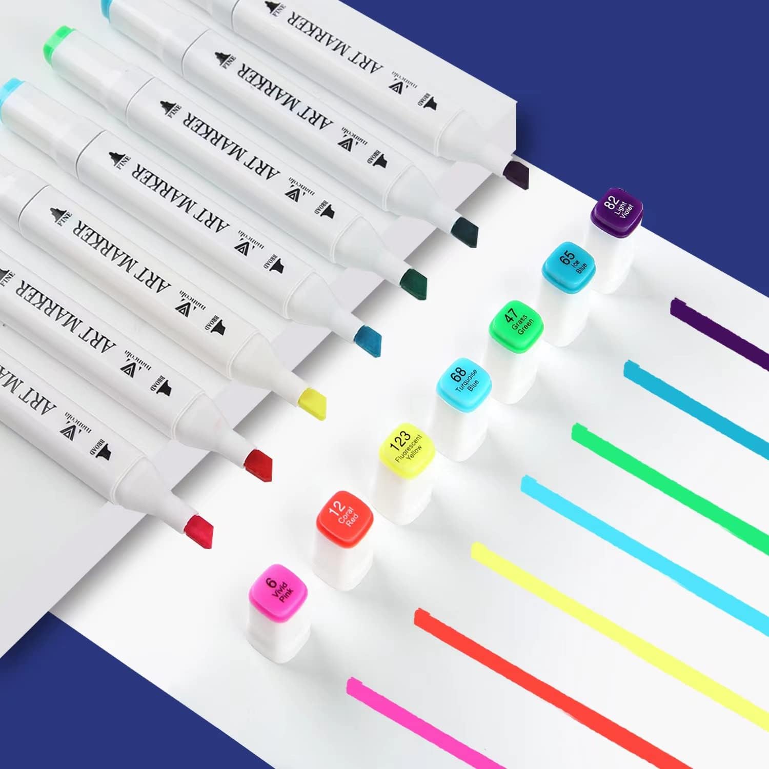 Mancola 100 Colori Marker Pennarelli Doppia Punta - immagine 6