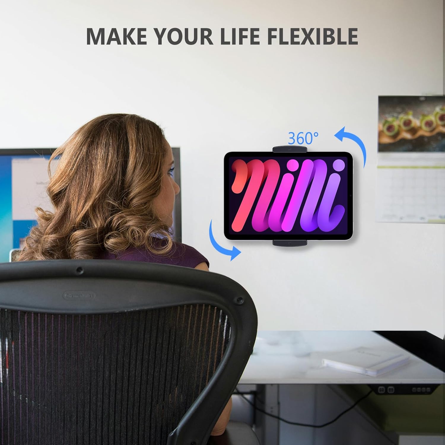 Supporto da Parete per Tablet e iPad in Alluminio - immagine 5