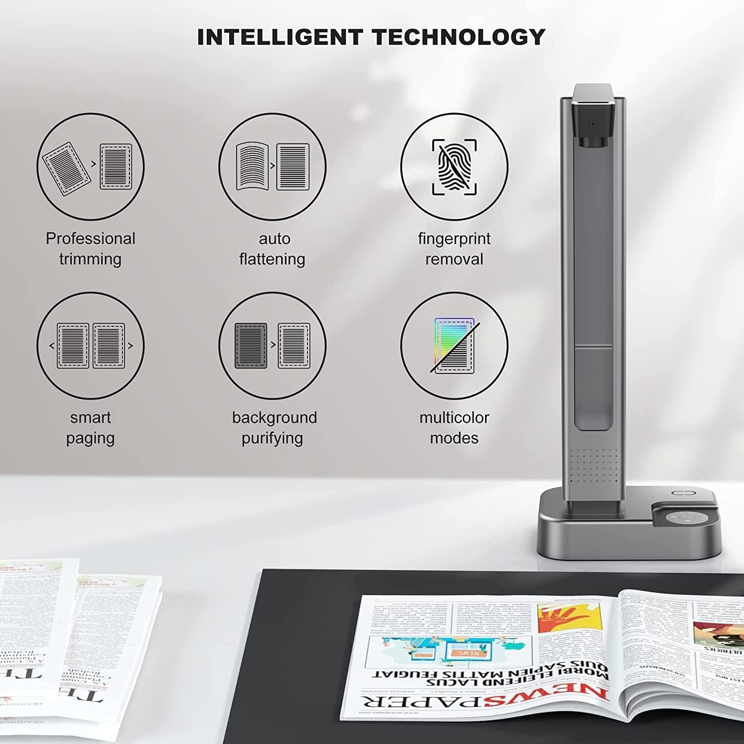 Joyusing Scanner per Libri e Documenti 16 MP - immagine 3