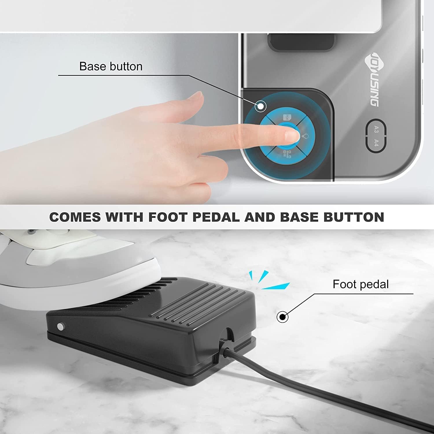 Joyusing Scanner per Libri e Documenti 16 MP - immagine 5