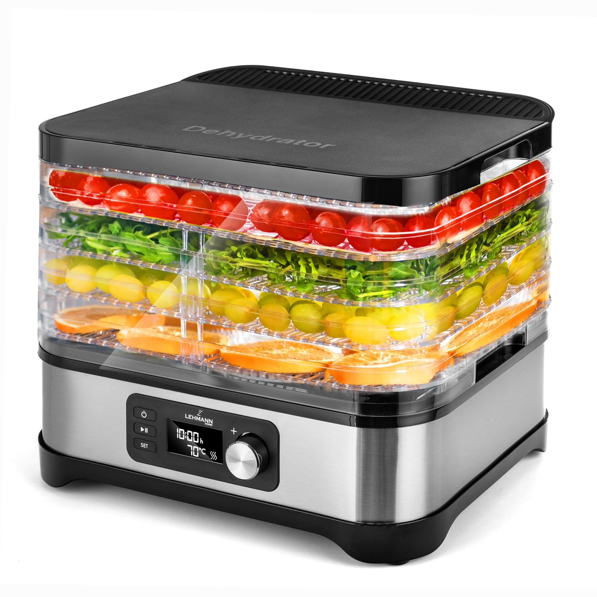 Lehmann Essiccatore Acciaio Inox 450W con 5 Vani