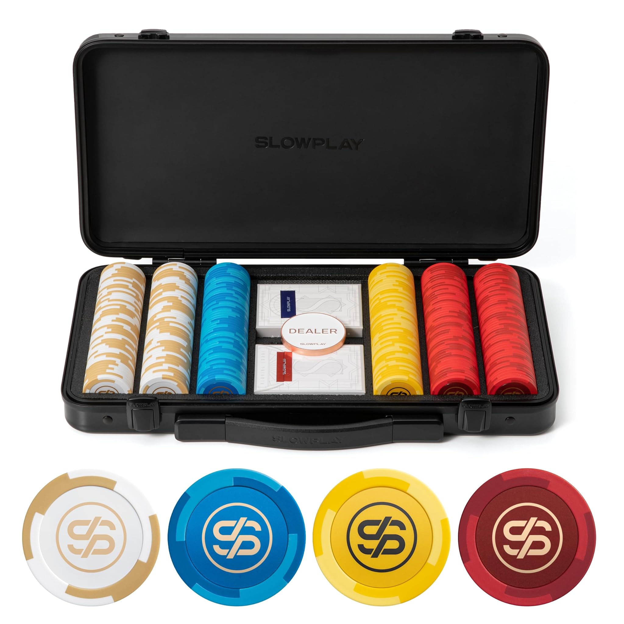 Slowplay Godel Set Fiches Poker in Argilla 14g, 300 pz