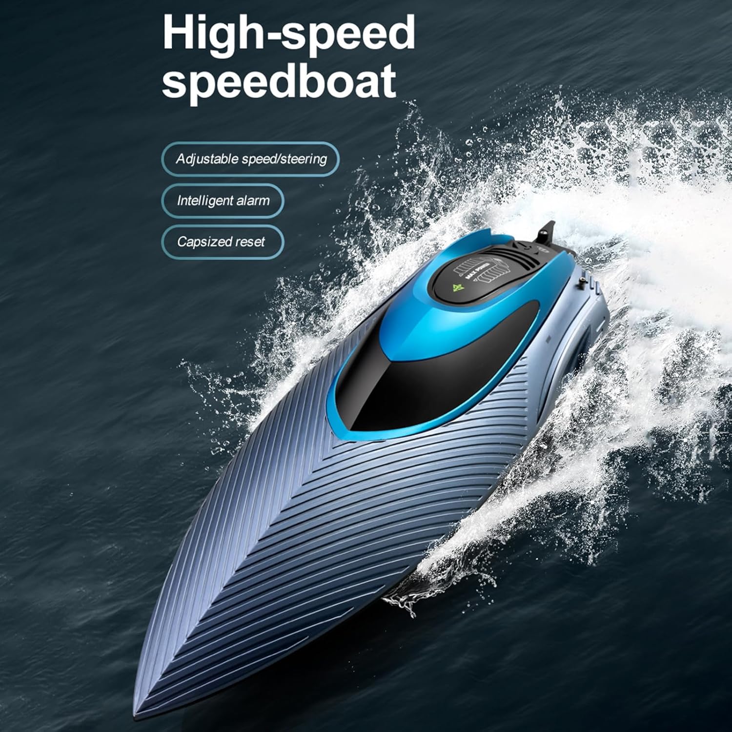 Hylukon Barca Telecomandata 2.4G 45 km/h con Luce LED - immagine 4