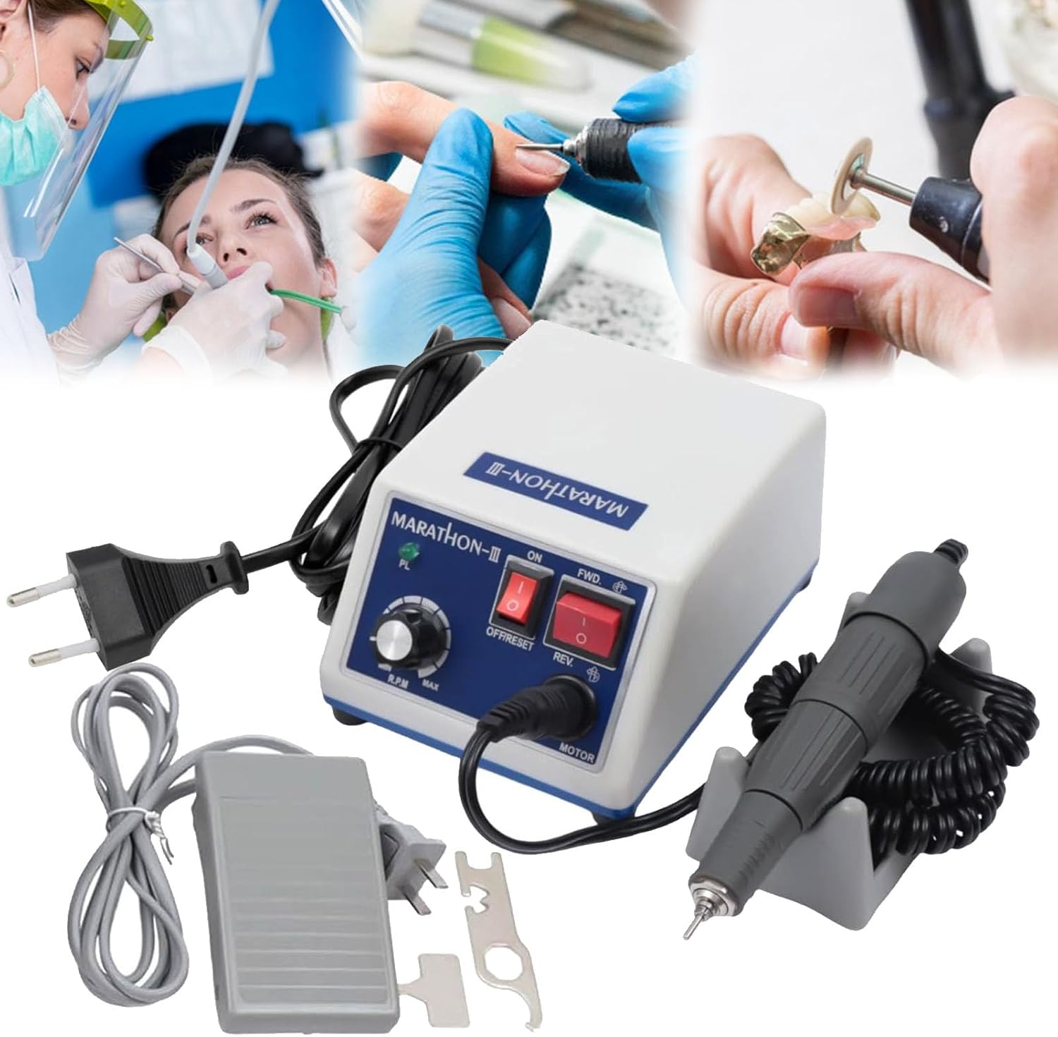 Micromotore Elettrico per Lucidatura 0-35000 Giri/Min