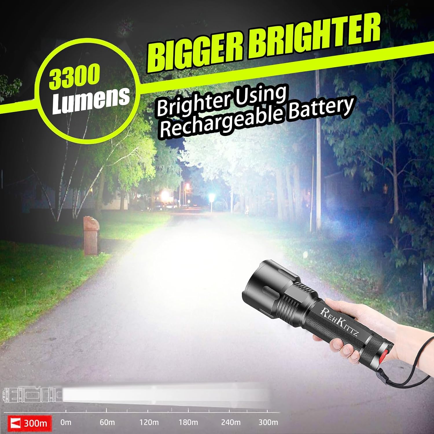 Torcia LED 3300 Lumen Ultra Potente - immagine 2