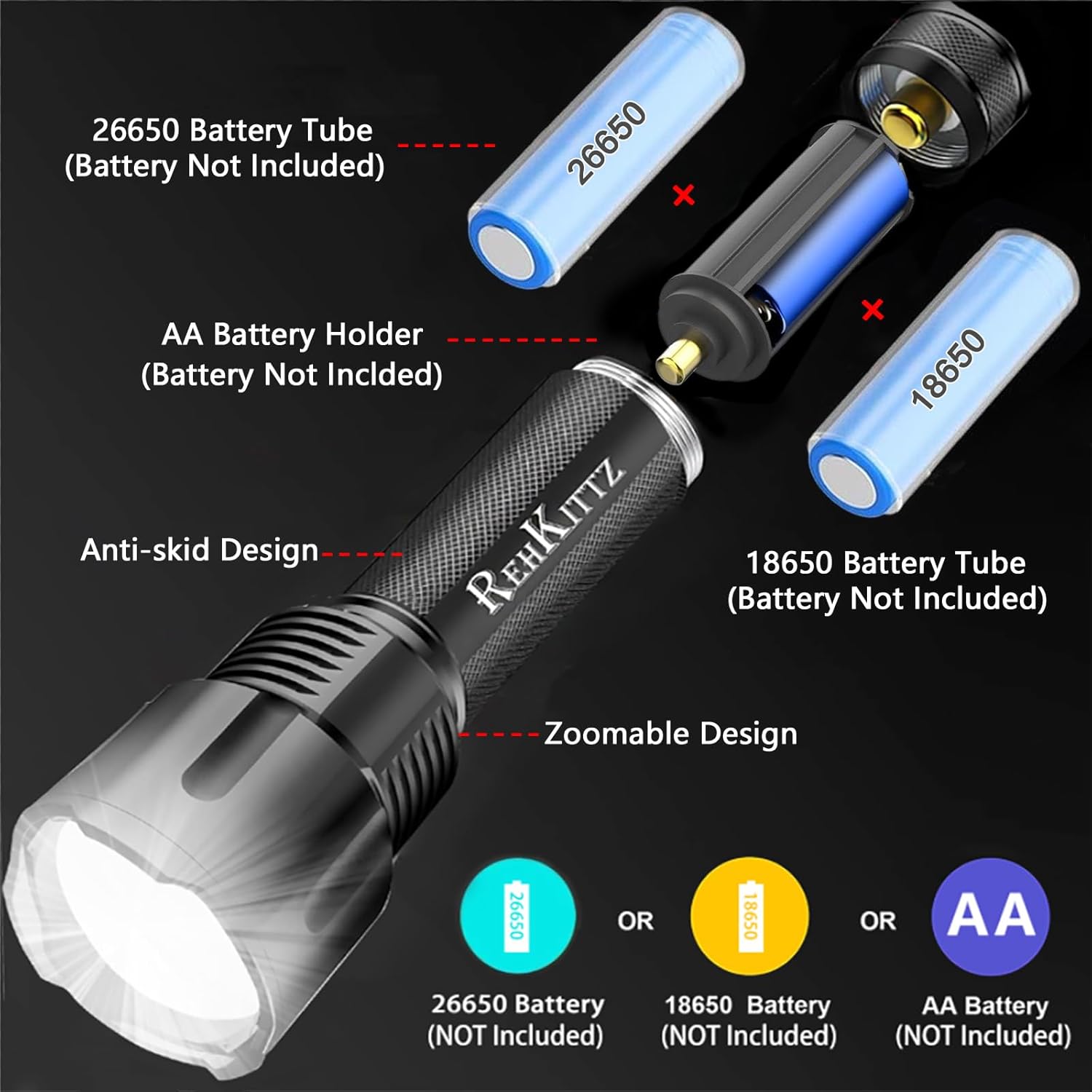 Torcia LED 3300 Lumen Ultra Potente - immagine 3