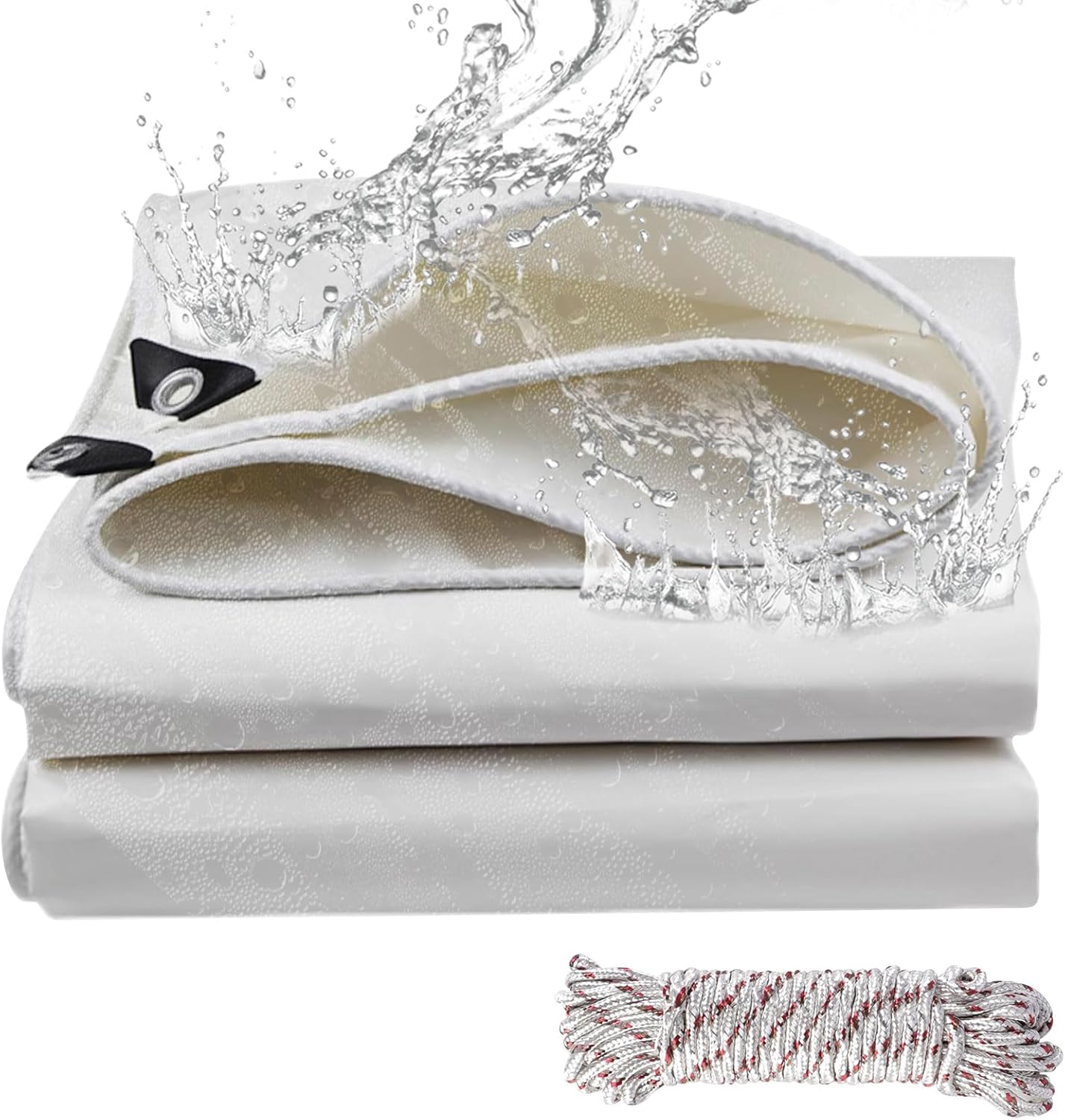 Telone Impermeabile 3x3m 440 g/m² in PVC, Bianco