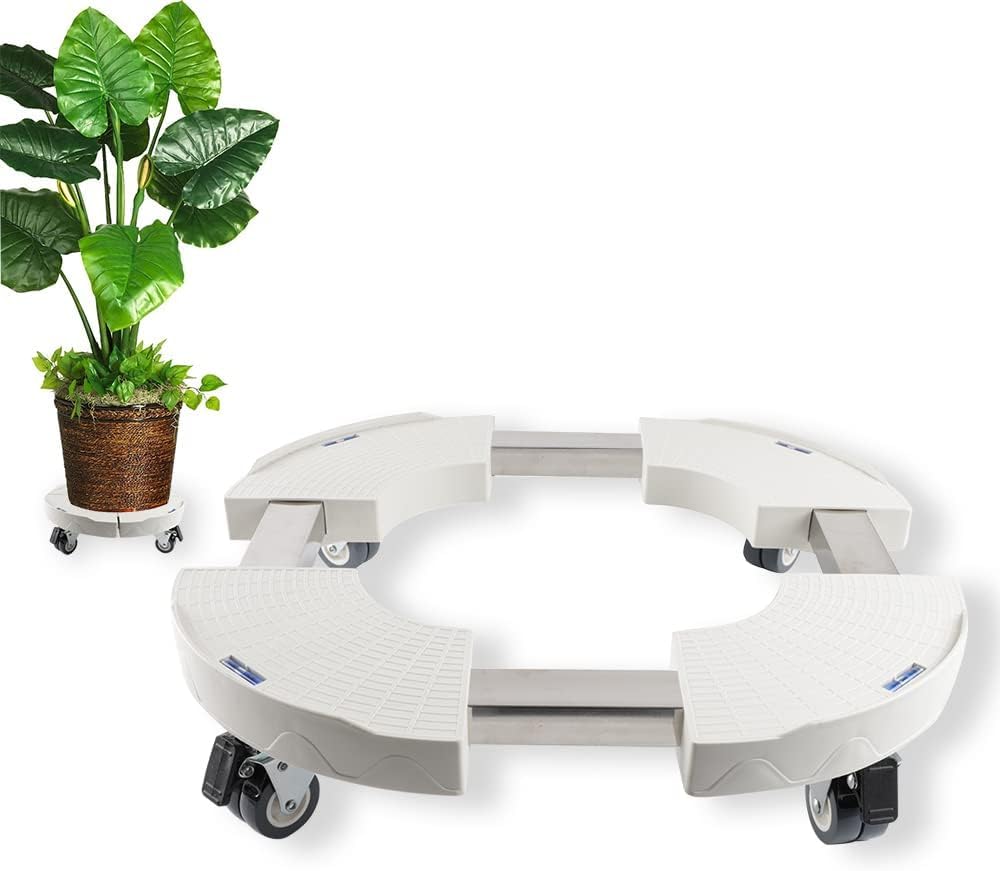 DEWEL Sottovaso con Ruote Regolabile Ø 38-45cm