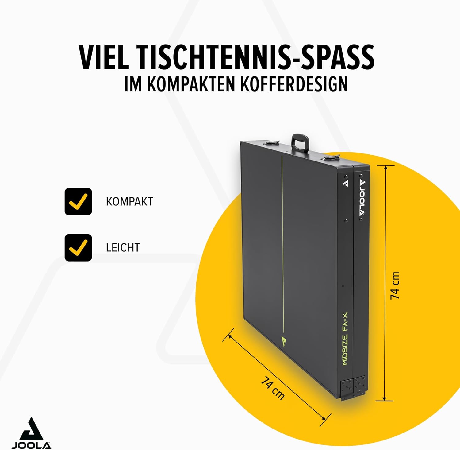 JOOLA Midsize FA-X - Tavolo da ping-pong compatto per interni - immagine 5