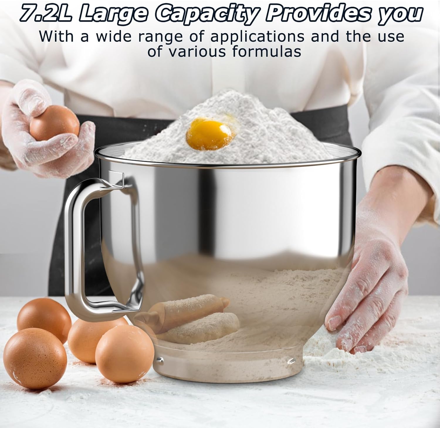 Cheflee Impastatrice Planetaria Professionale 1800W - immagine 5