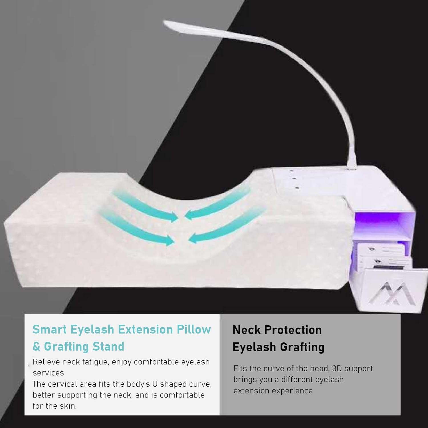 Cuscino Collo Memory Foam per Estensione Ciglia - immagine 4