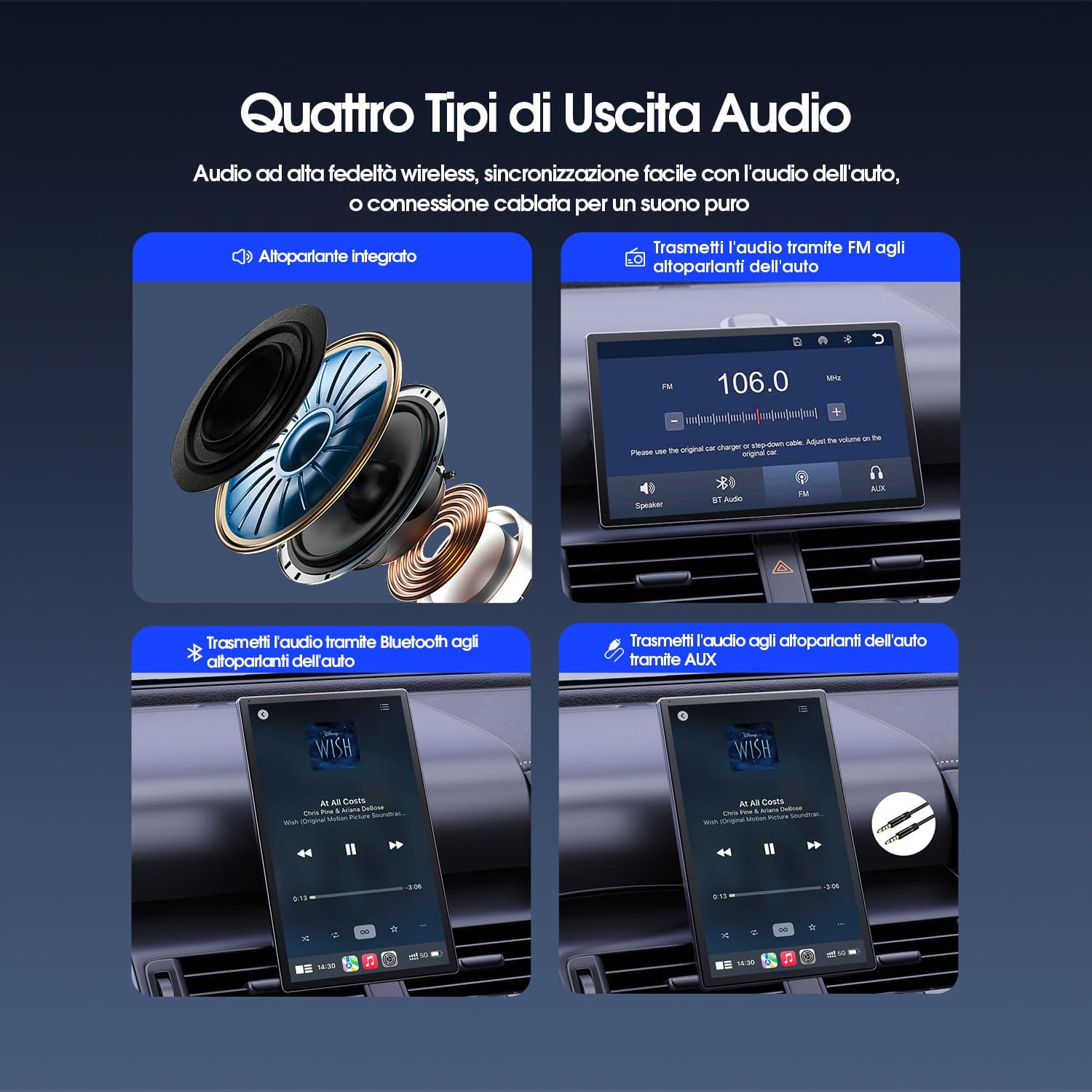 Avylet Carplay Auto Andriod 9" con Telecamera IP67 - immagine 7