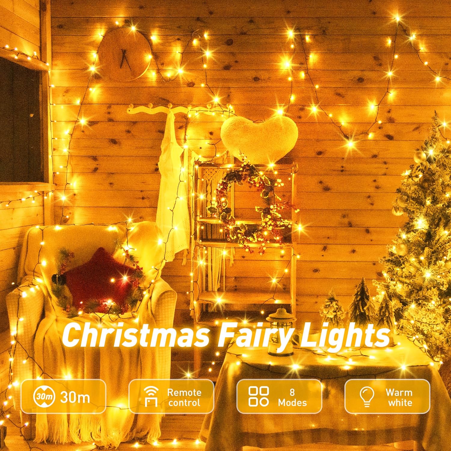 Auriostar Luci Natale Esterno 30m 300LED - immagine 2