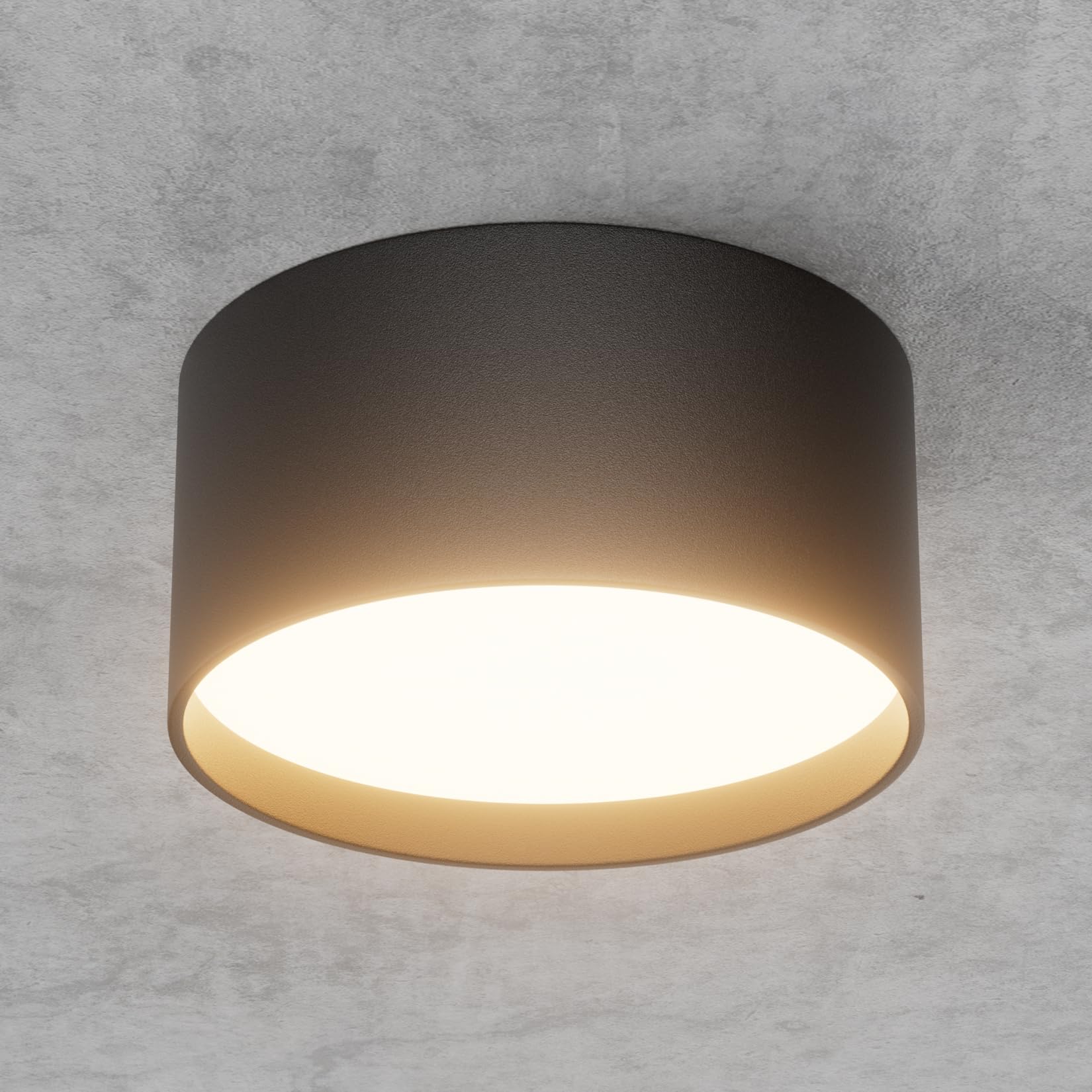 Klighten Faretto LED da Soffitto Rotondo 18W, Nero