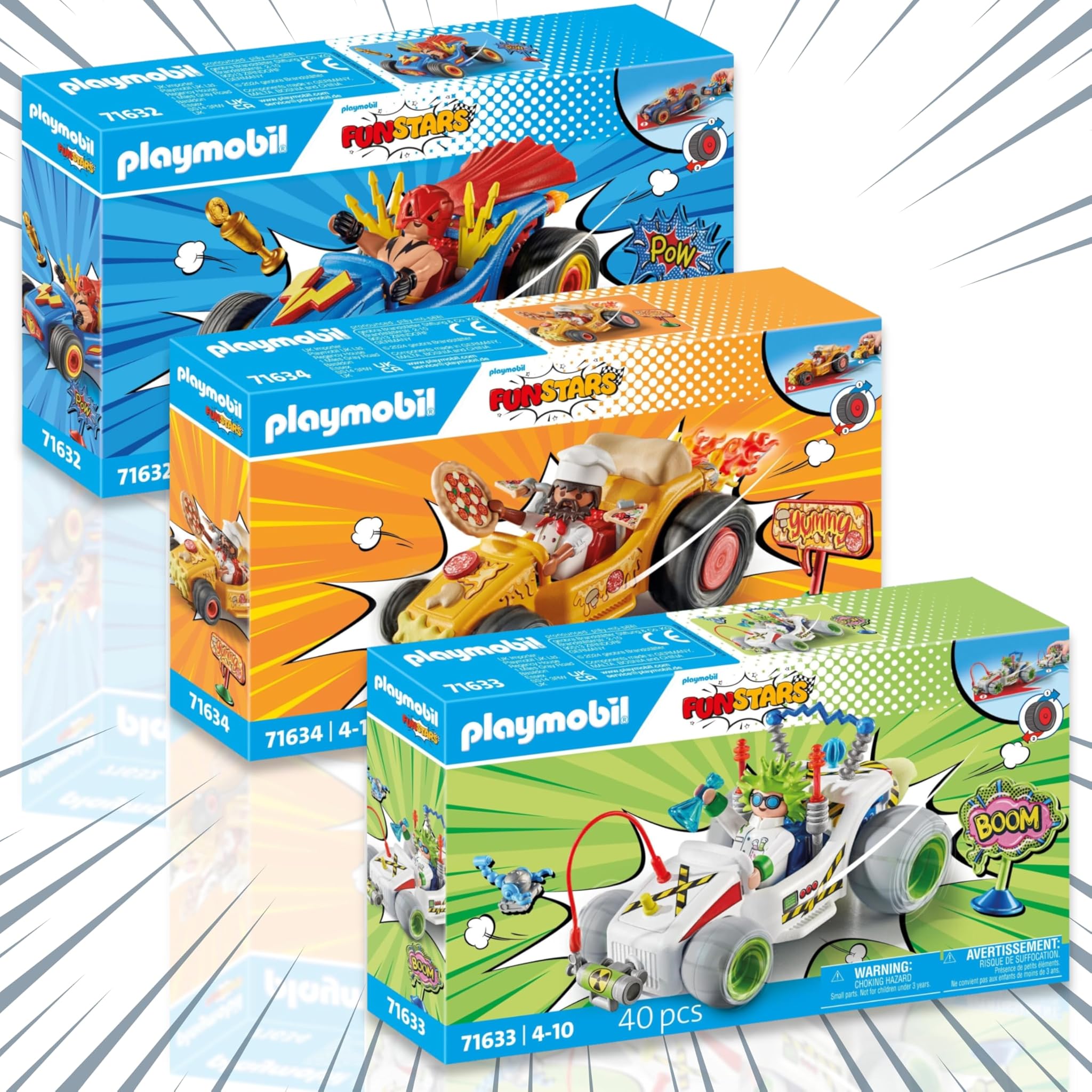 Playmobil Wrestle, Professore e Pizza Frenetici