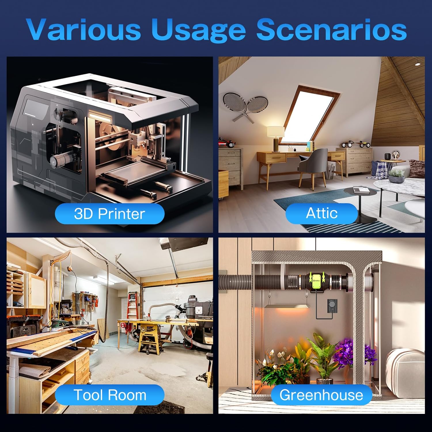 Hon&guan Ventola a Tubo 150mm Silenziosa - immagine 4