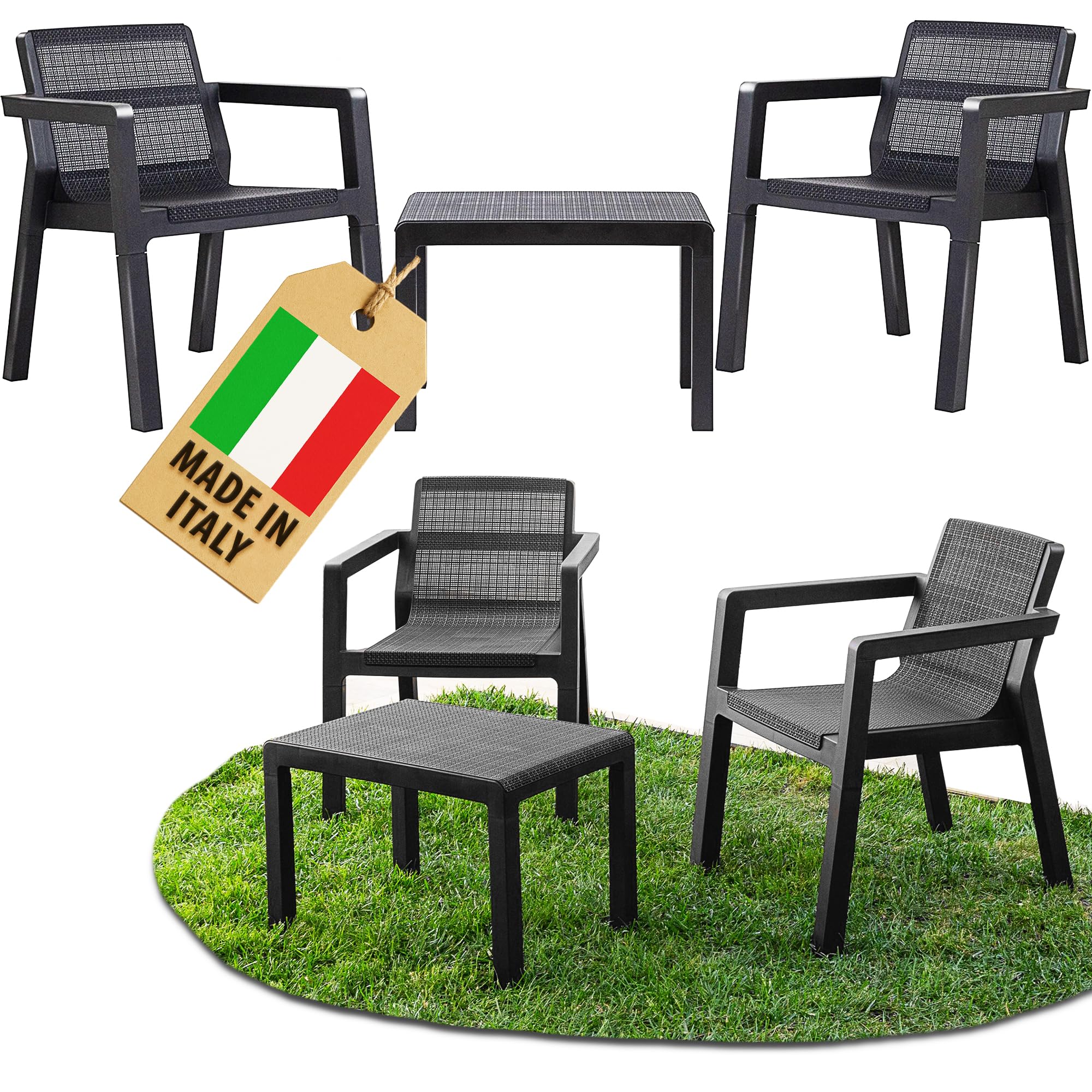 Ondis24 Riviera - Set Mobili da Balcone 3 Pezzi