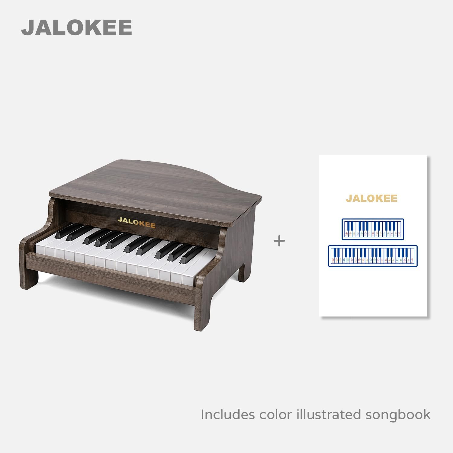 Tastiera Pianoforte per Bambini 25 Tasti, Noce - immagine 5