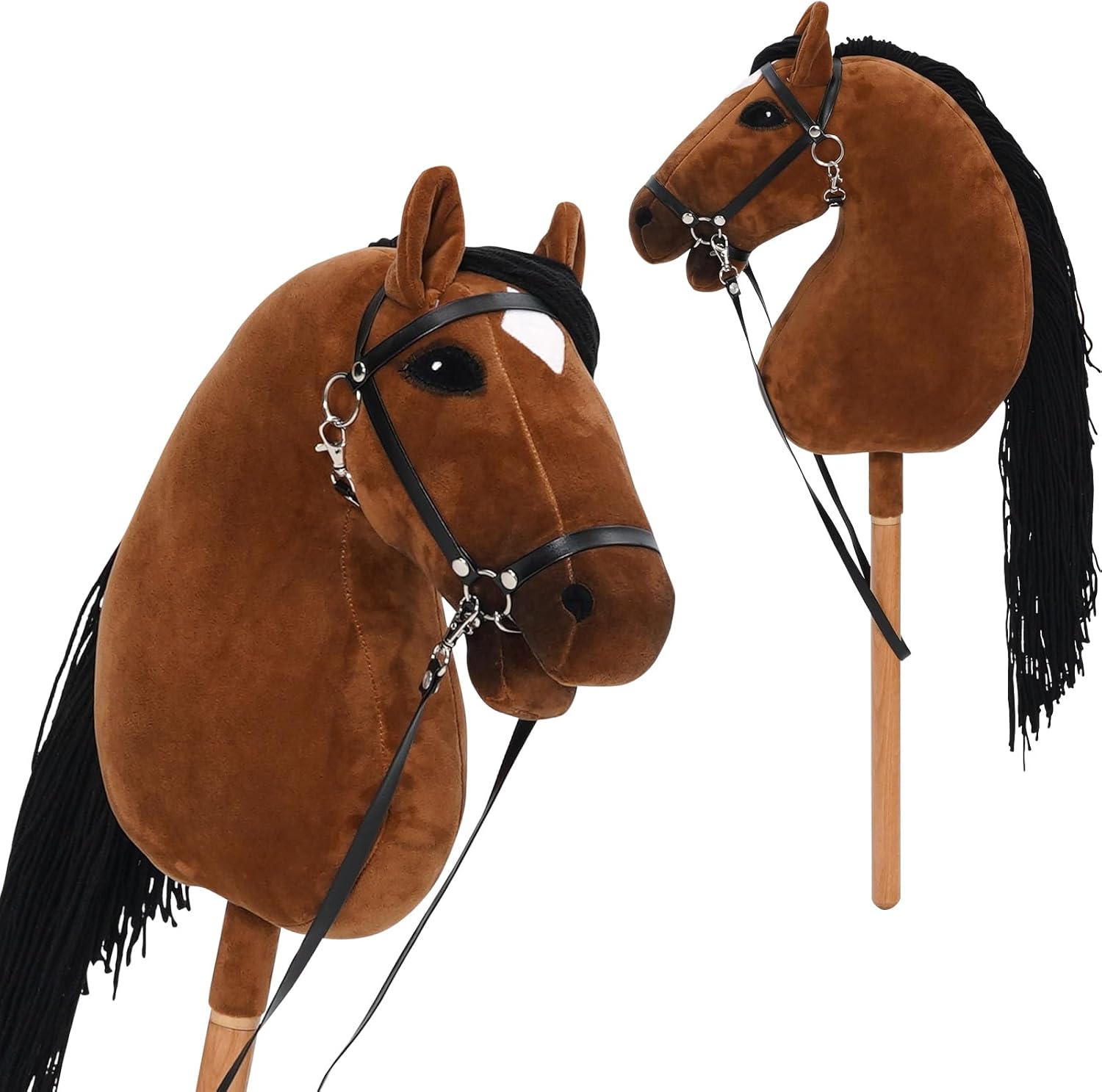 Hobby Horse per Bambini con Sella e Redini - immagine 1